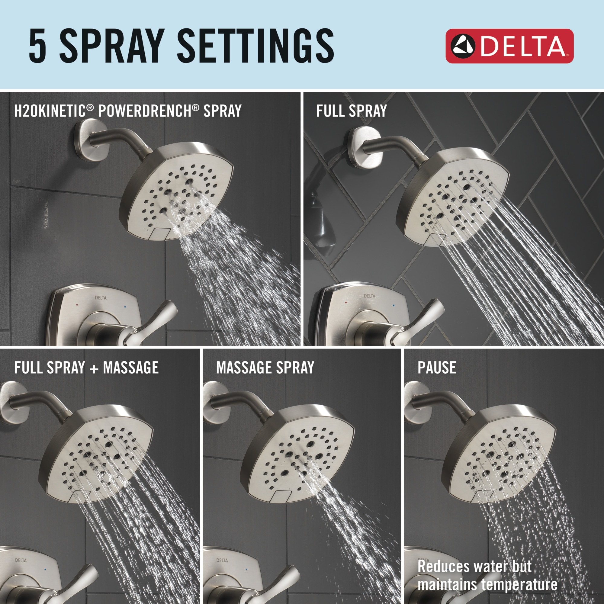 Delta T14276-SS-PR Tub-Shower-Faucets - View #2