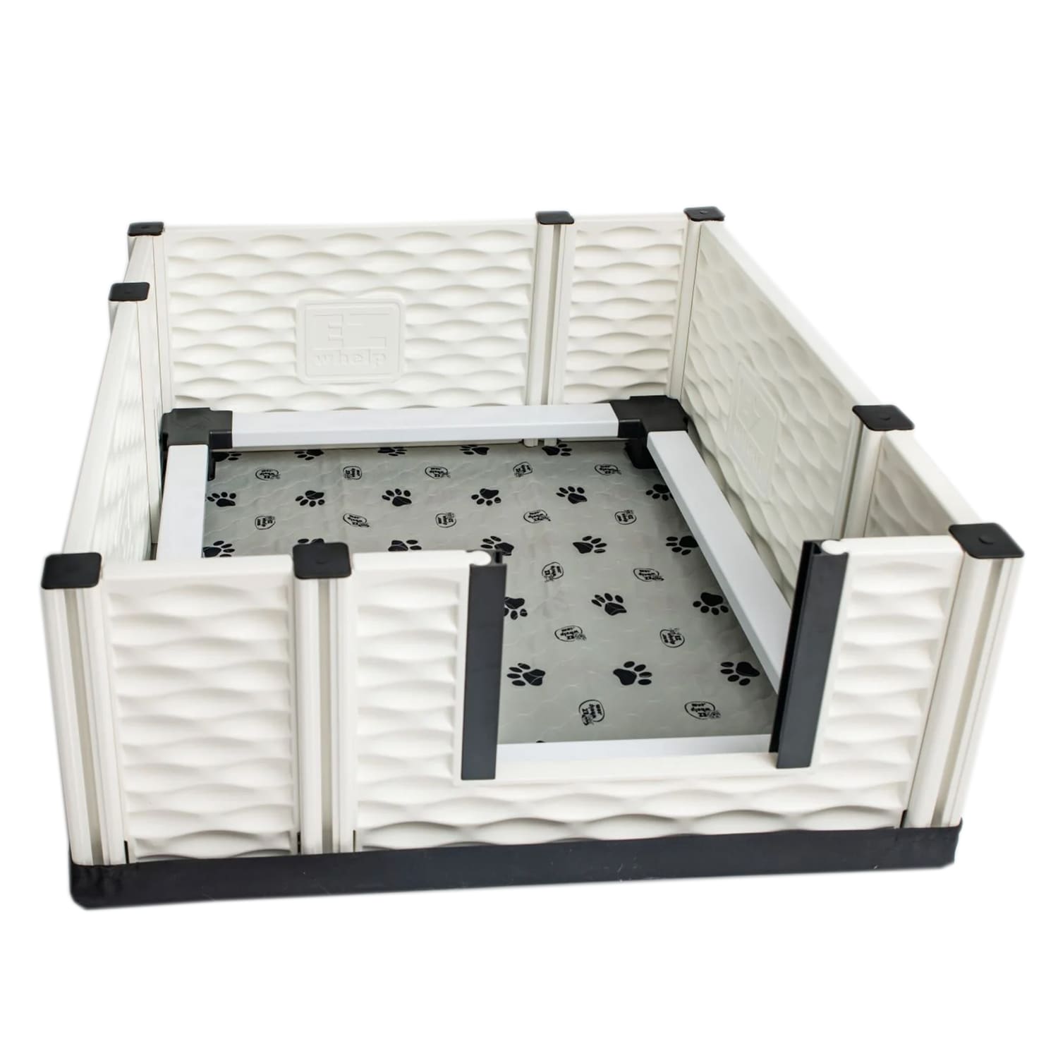 EZwhelp 318557 Any pet Plastic Dog Kennel Indoor/Outdoor ( 3.46-Feet L x 3.46-Feet W x 1.5-Feet H )