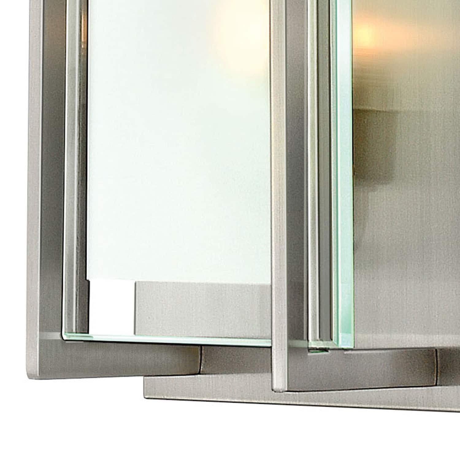Sleek Minimalist Brushed Nickel 1-Light Outdoor Sconce