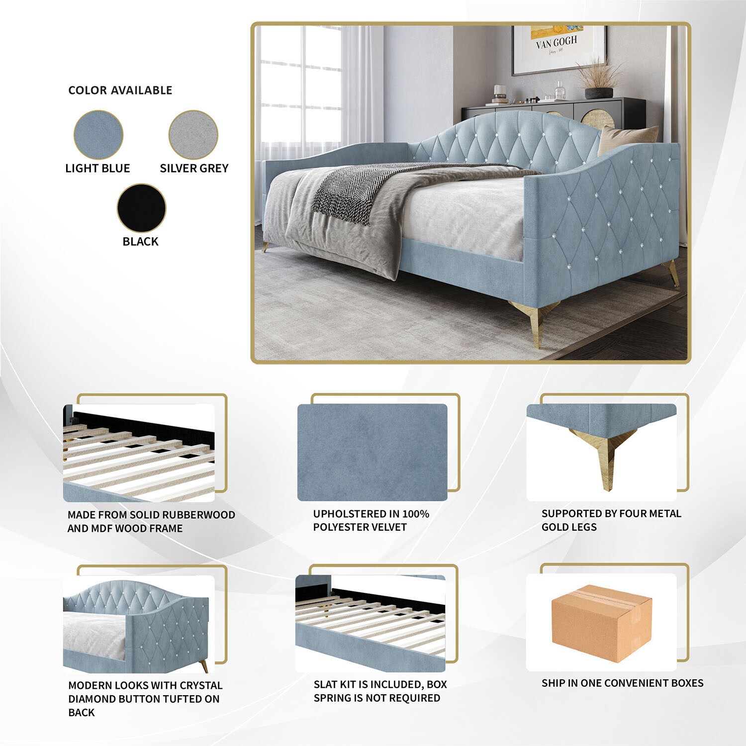 ChaletPosh C5084T-SGY-VV beds - View #8