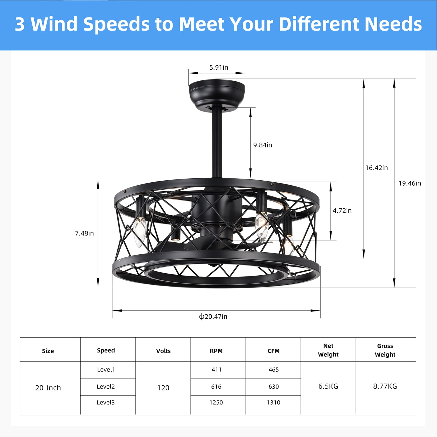 SINOFURN SYC640012BN Ceiling-Fans - View #11