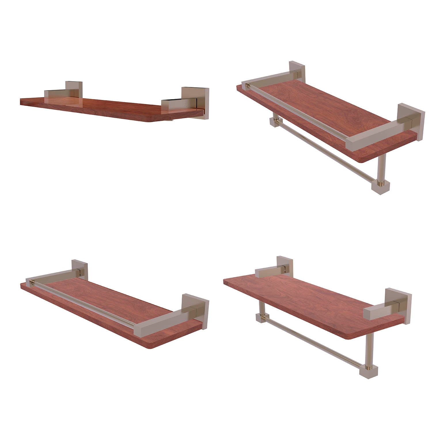 Allied Brass MT-1-16-IRW-PEW Bathroom-Shelves - View #3