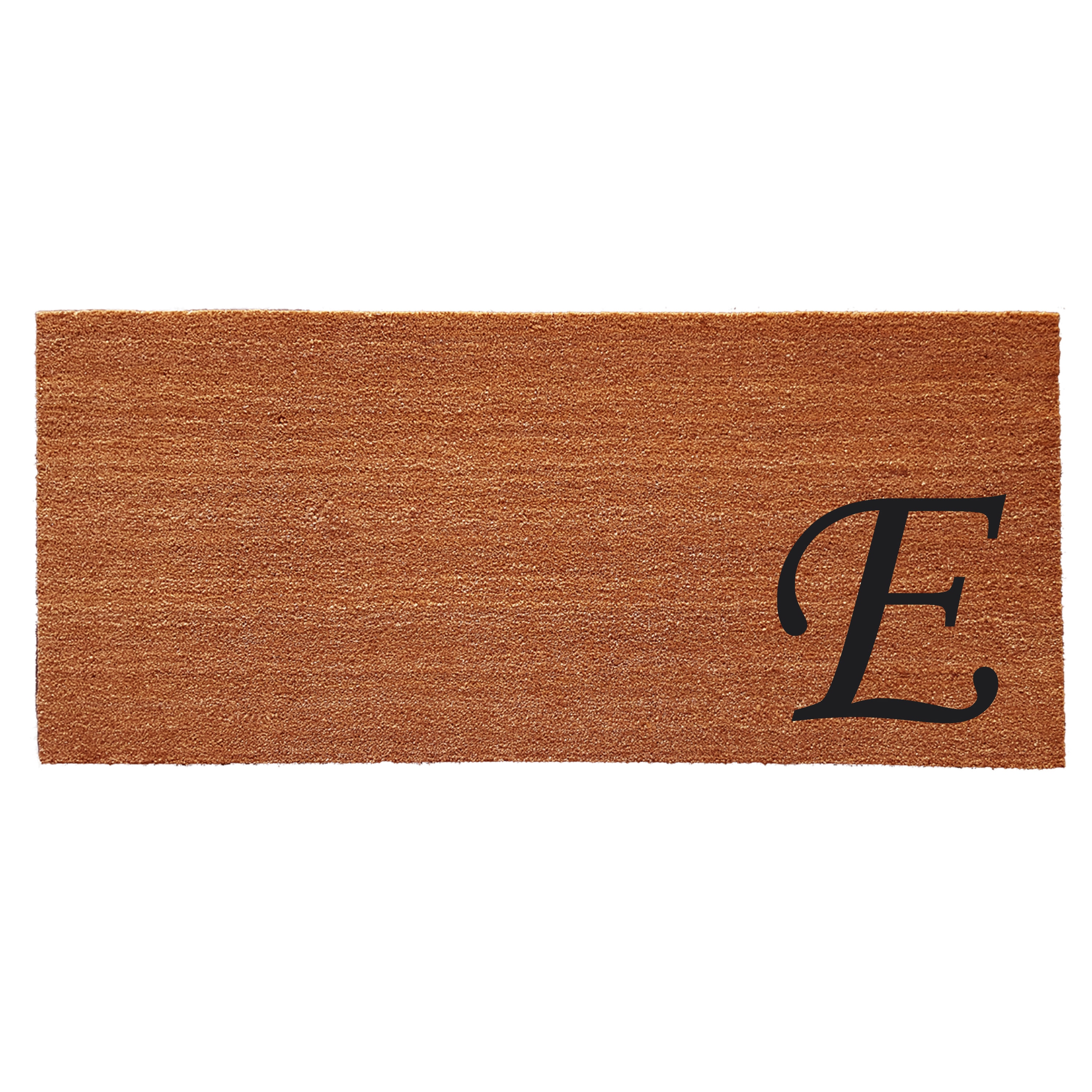 Callowaymills 153622448E 2-ft x 4-ft Natural/Black Coir/Vinyl Rectangular Indoor or outdoor Decorative Door mat