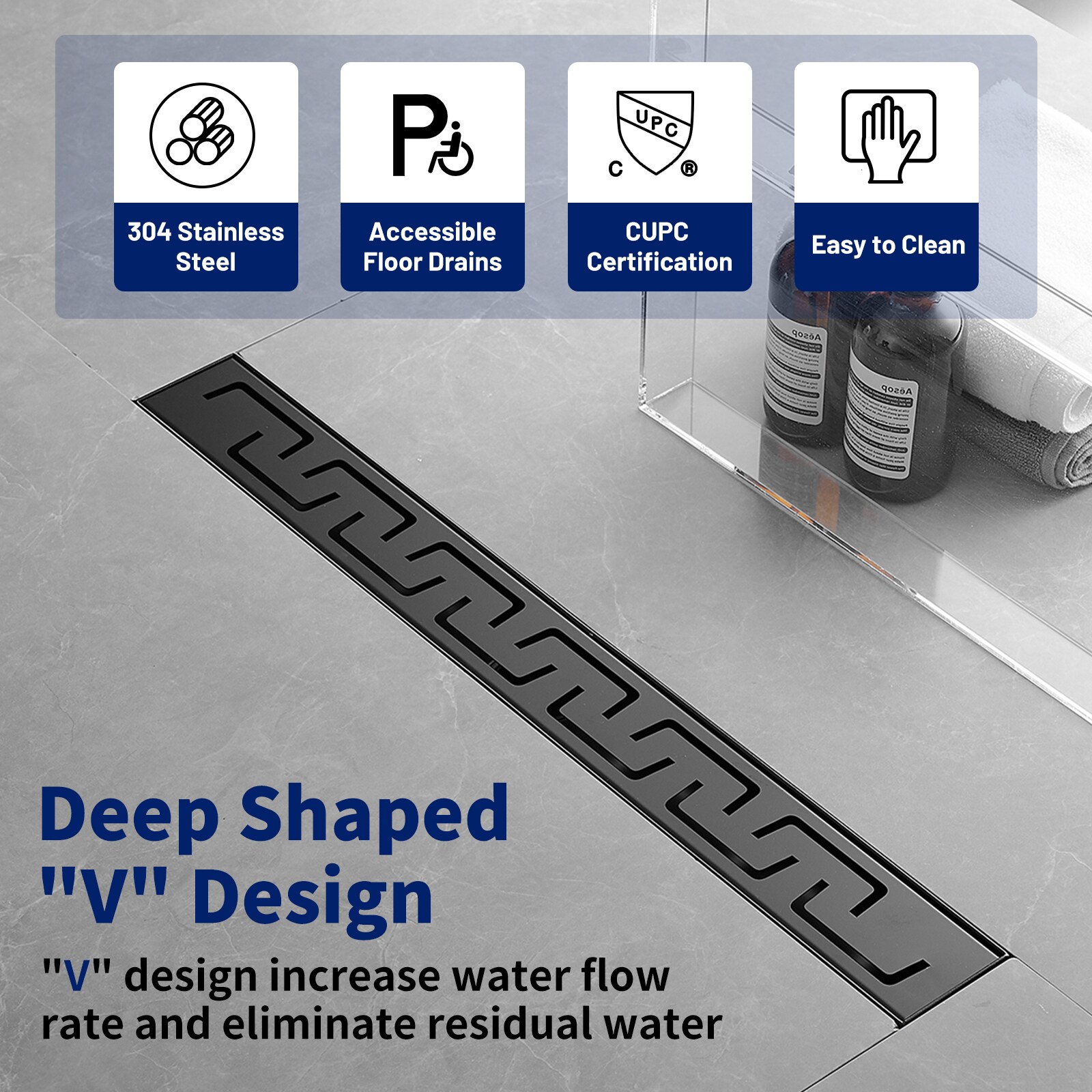 BWE A-9FD04-BLACK Drains-Flanges - View #5
