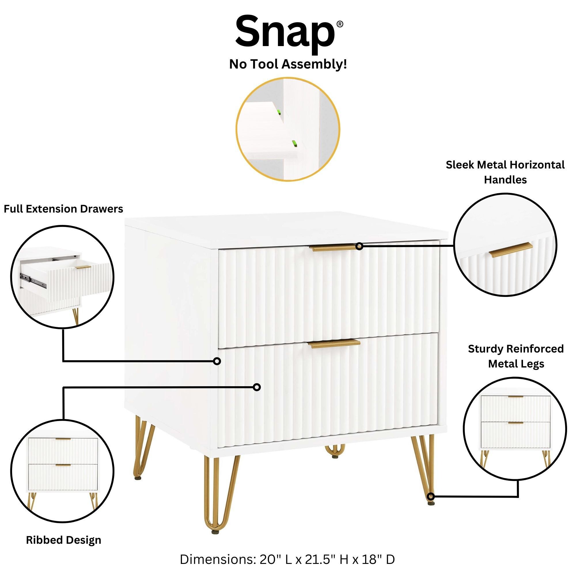 Manhattan Comfort 2-DB06-WH dressers - View #6