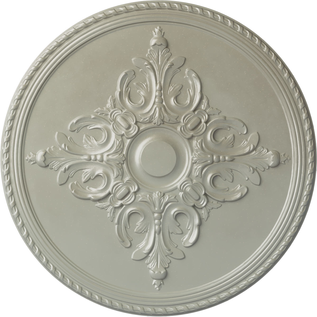 Ekena Millwork CM40MIFCS Milton 40.625-in W x 40.625-in L Painted Flash Copper Polyurethane Whole Ceiling Medallion