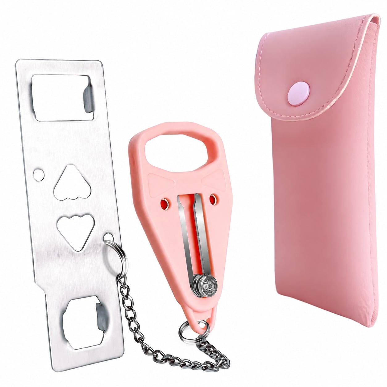 Aoibox  Portable Door Lock with Stainless Steel Reinforcement for Additional Safety Privacy and Travel