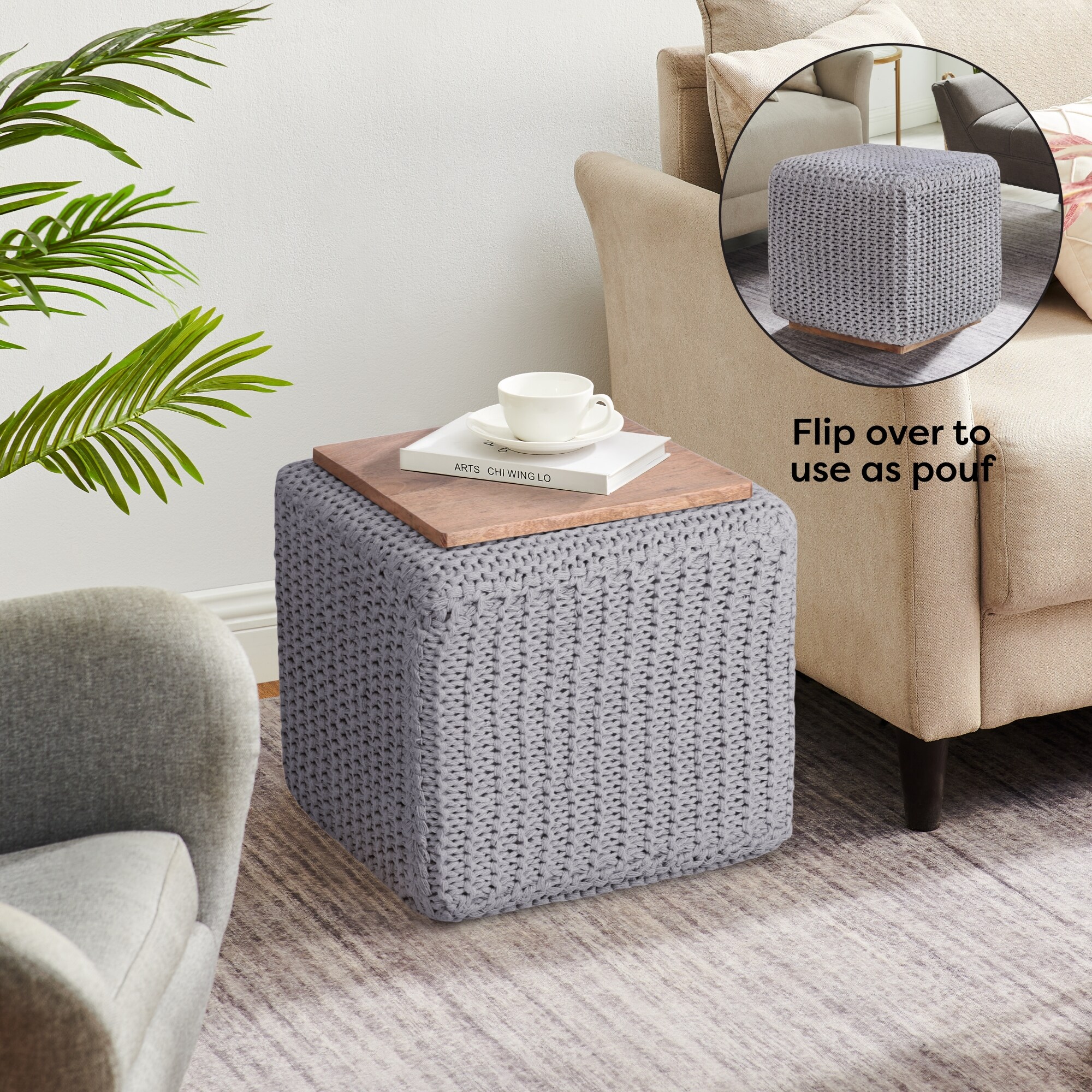 Loft Lyfe LPF412-21LG-LS Indoor-Ottomans - View #2