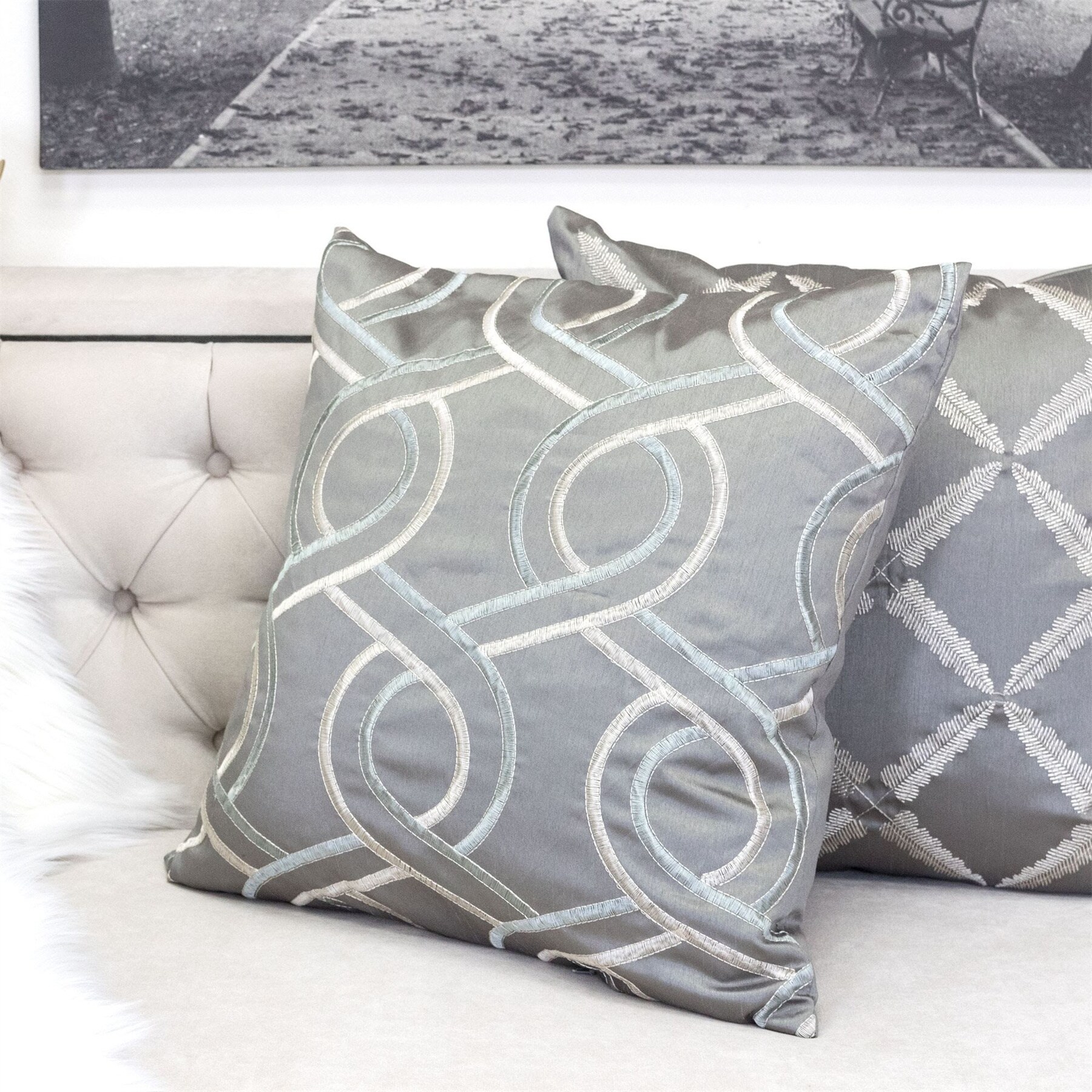 LuXeo 36208-GRY-2PK Accent-Pillows - View #2