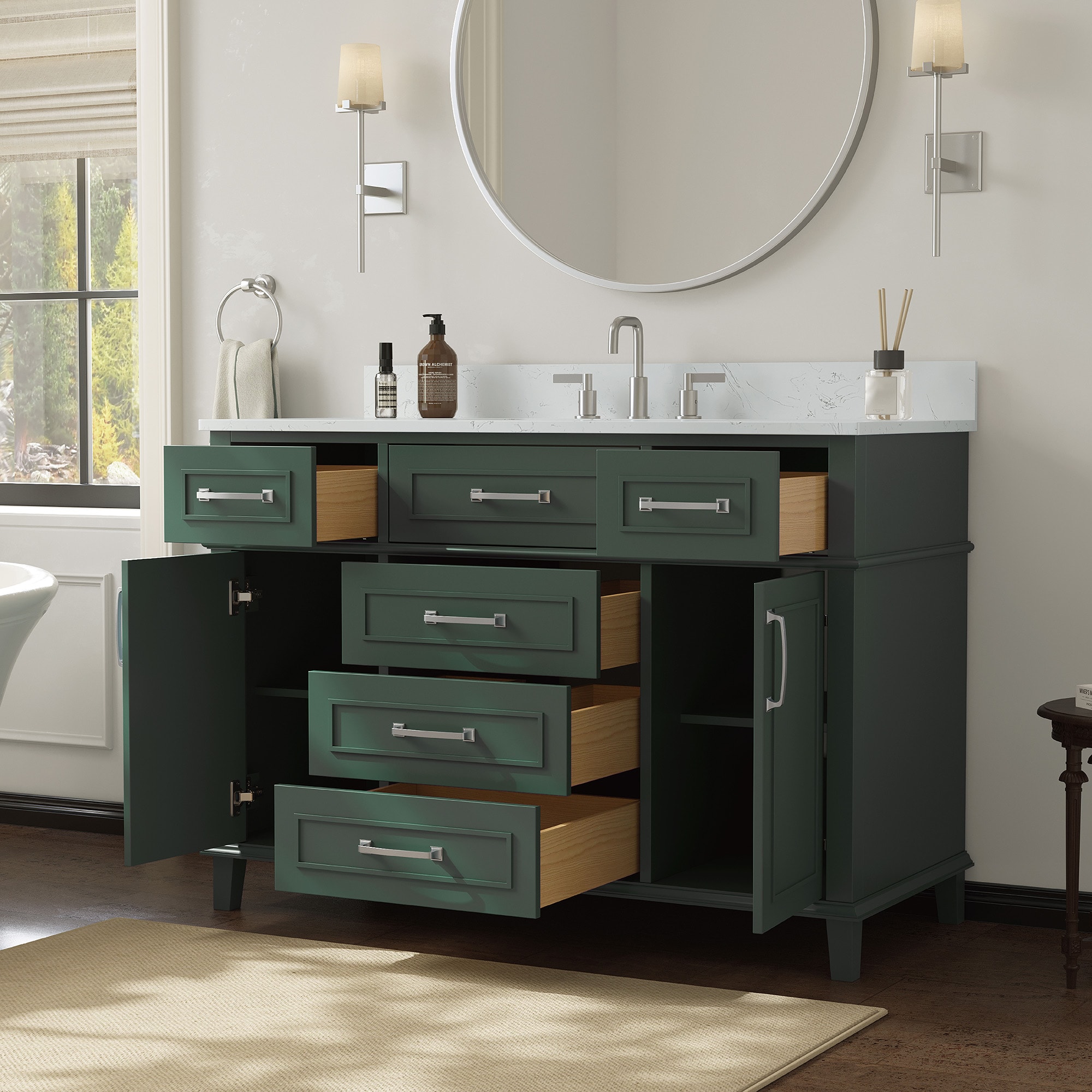 DELUXE LIVING V24026-48SG Bath-Vanity-Combo - View #6
