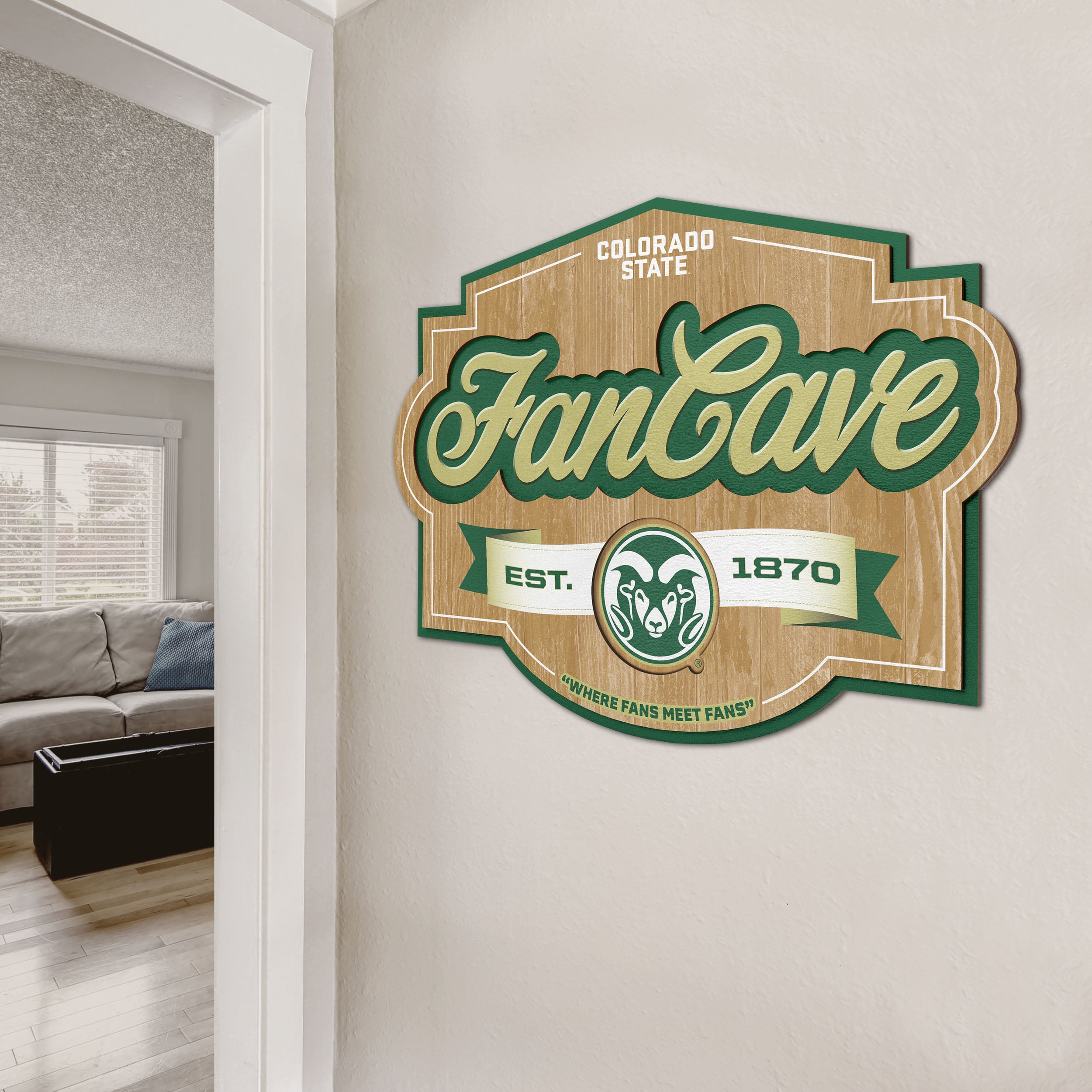 YouTheFan NCAA Notre Dame Fighting Irish Fan Cave Decorative Sign