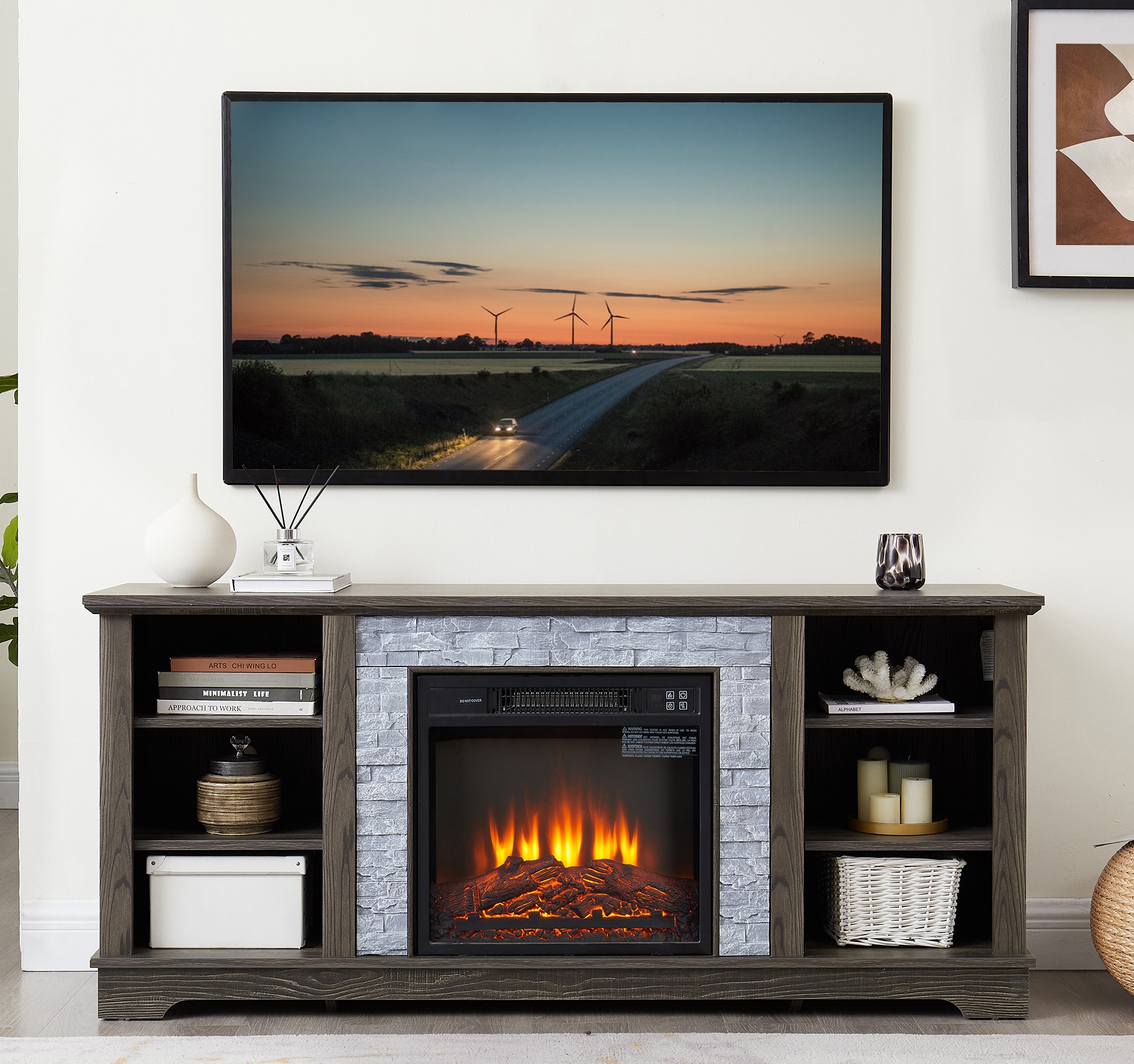 SINOFURN SYC160010GY Electric-Fireplaces - View #3