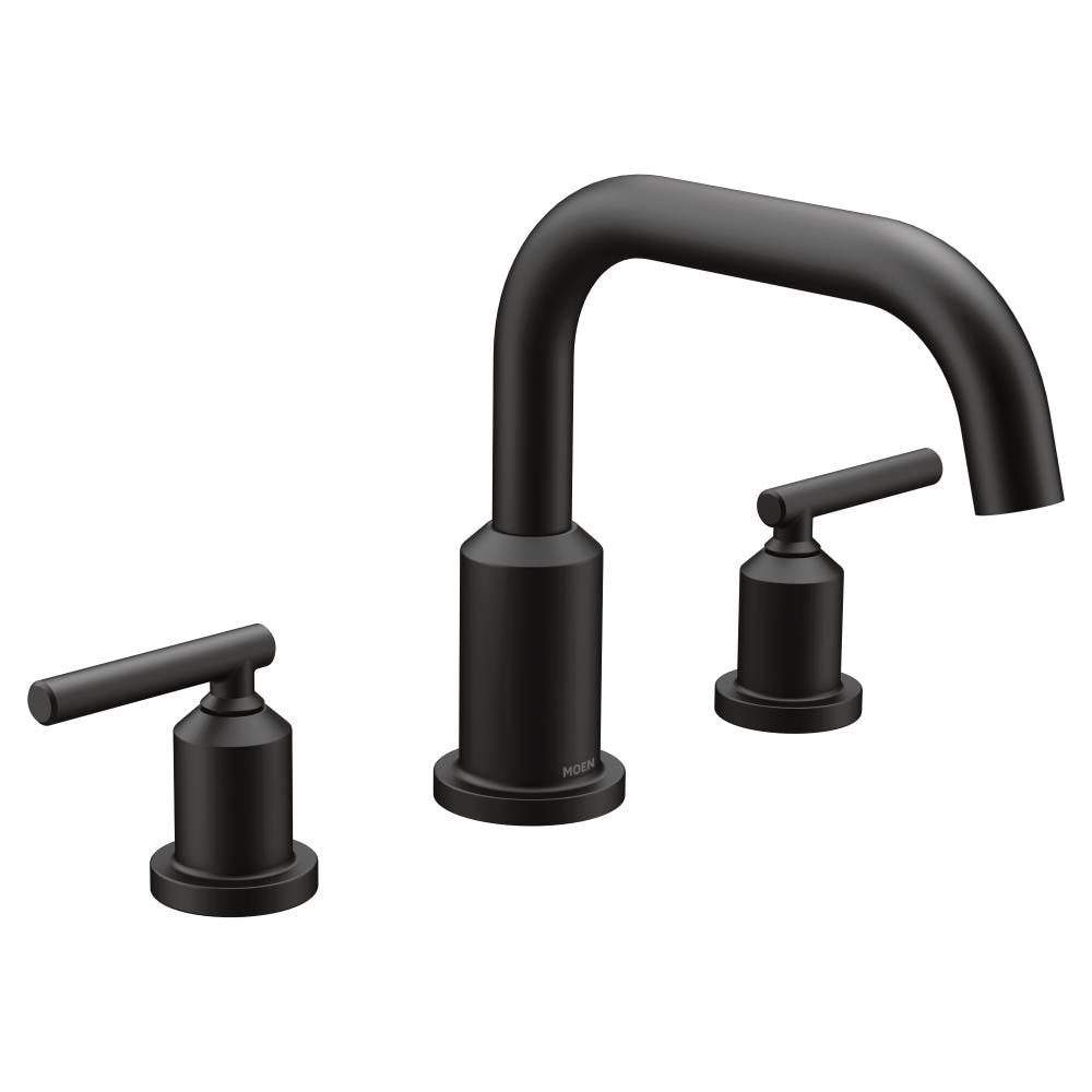 Matt black tub cheapest faucet deck