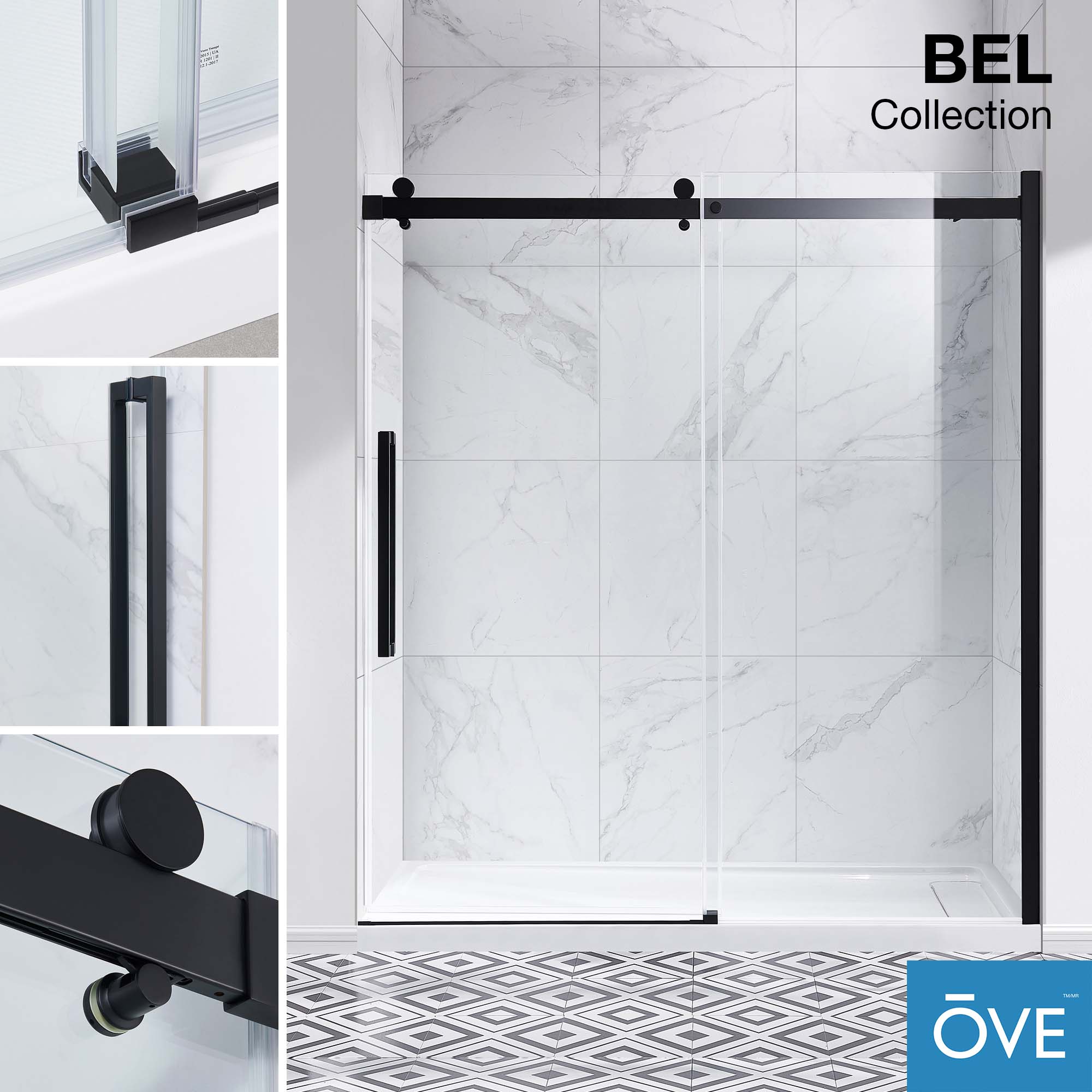 OVE Decors 15SGP-BELS72-BLK Shower-Doors - View #13