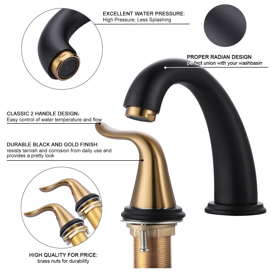 WOWOW 2321300GB Lavatory-Faucets - View #3