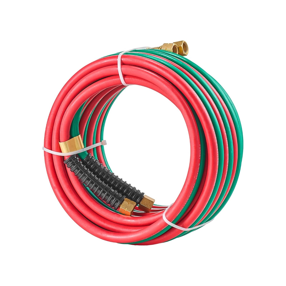 PEXCHO Oxygen Acetylene Twin Hose 1/4 Inch x 25FT 300PSI Welding Torch Hose With B Fittings For Brazing