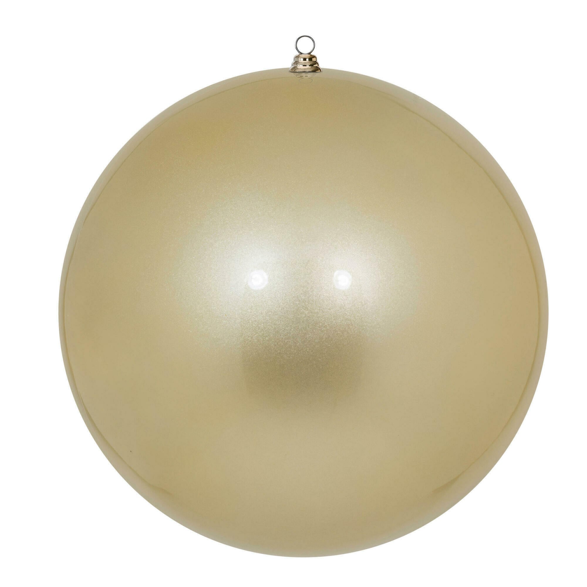 Vickerman N594538CV Off-white Ball Standard Indoor Ornament Shatterproof
