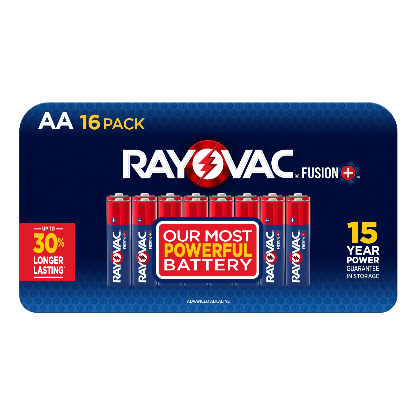 Rayovac Fusion Alkaline AA Batteries, Double A Batteries ( 16 -Pack) #815-16LTFUSJ
