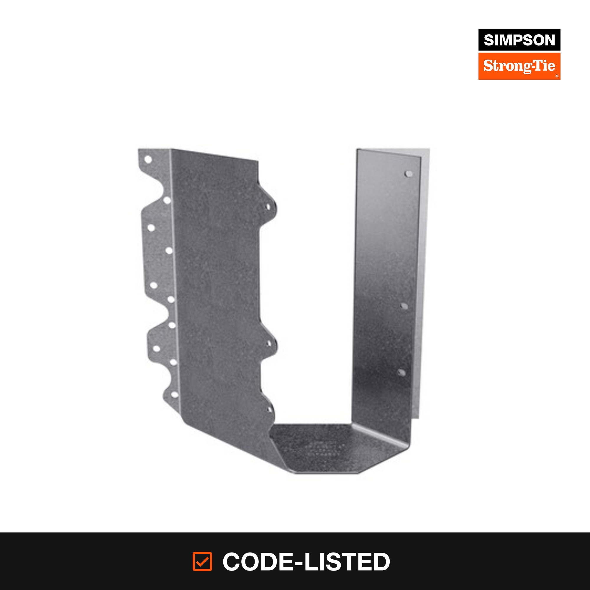 Simpson Strong-Tie - 4-in x 10-in Single 14 -Gauge G90 galvanized Angled joist hanger