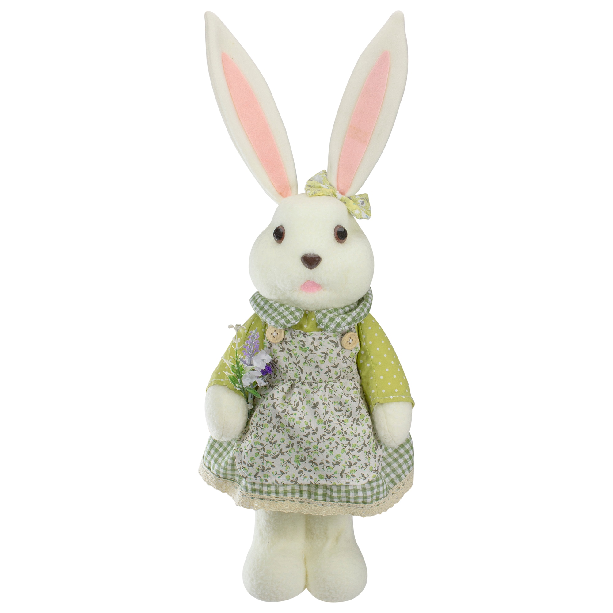 Northlight 19" Spring Sisal Standing Bunny Rabbit Figure With Carrot