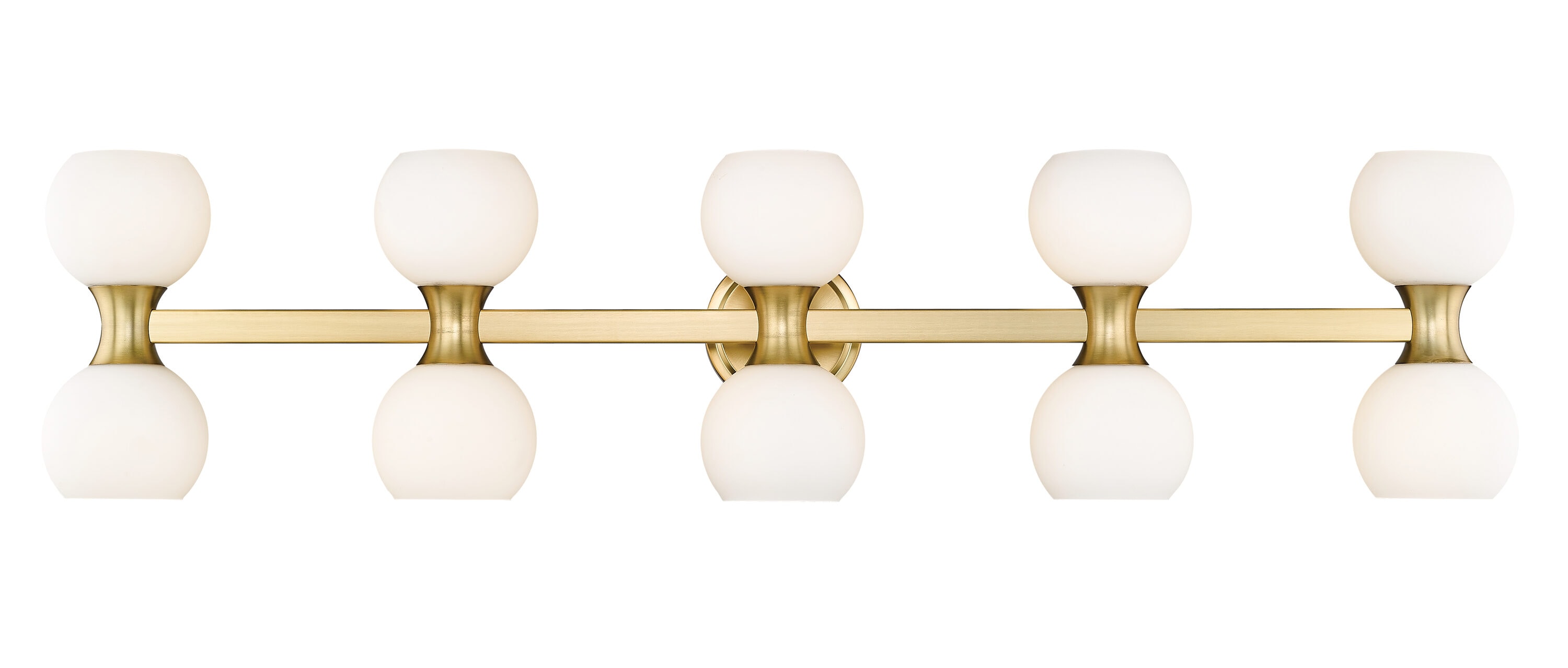 Z-Lite 494-10V-MGLD Artemis 6.5-in 10 -Light Gold Mid-century Vanity light