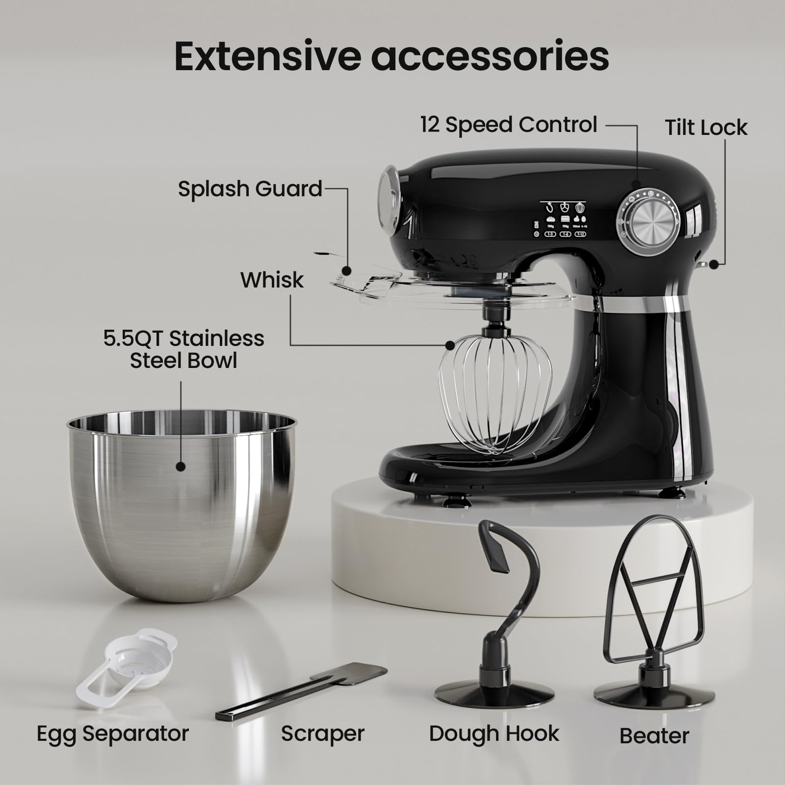 COWSAR LSSM-CF3715B Stand-Mixers - View #5