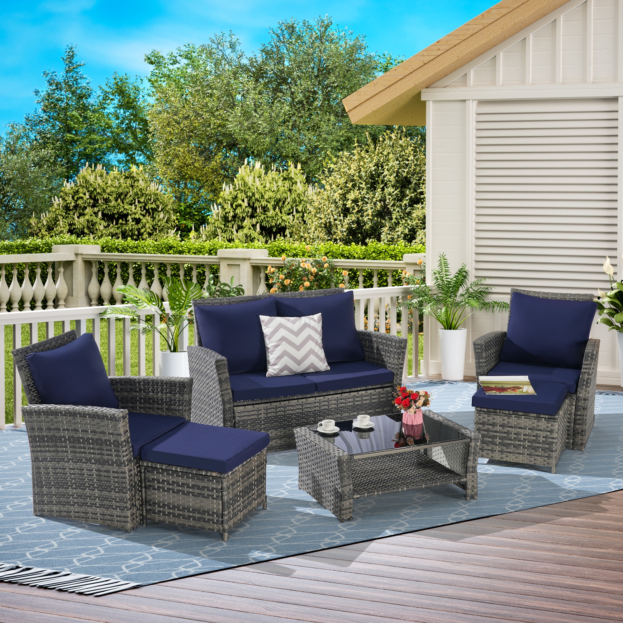 SANSTAR L-WS117-SN Patio-Conversation-Sets - View #2