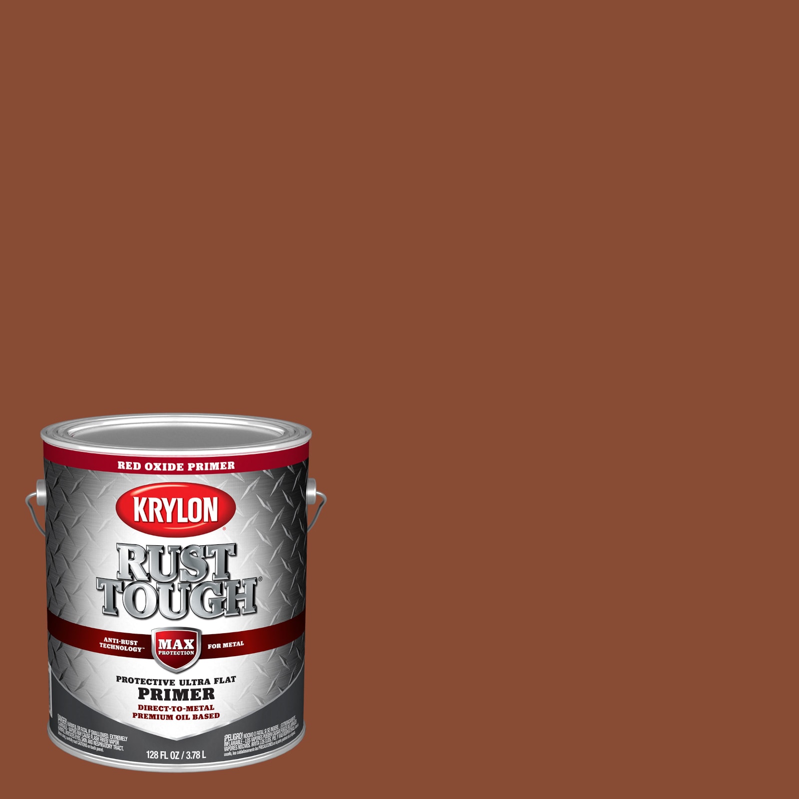 Krylon Rust Tough Flat Red Oxide Direct To Metal Interior/Exterior Oil ...