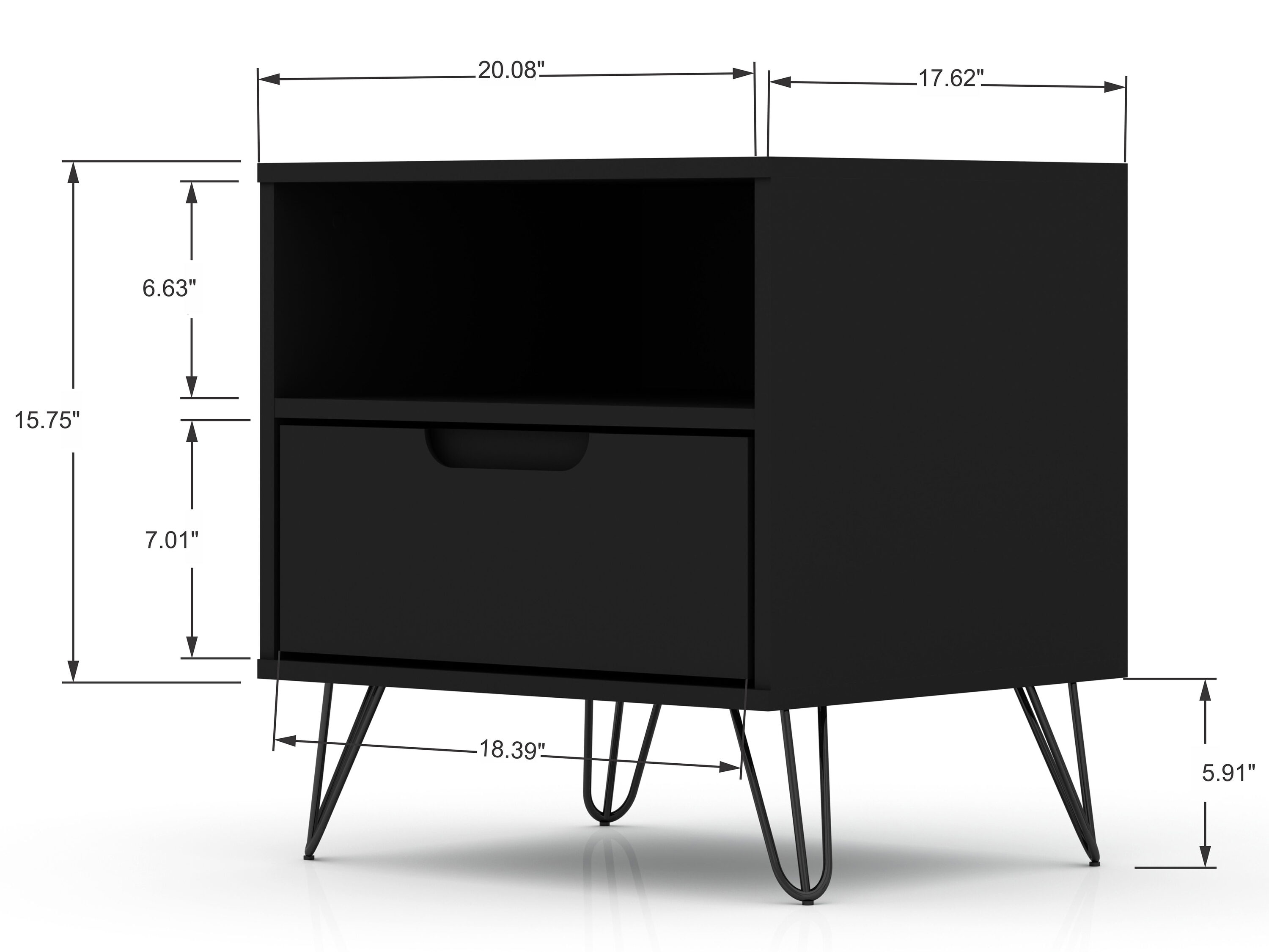 Manhattan Comfort 101GMC2 nightstands - View #3