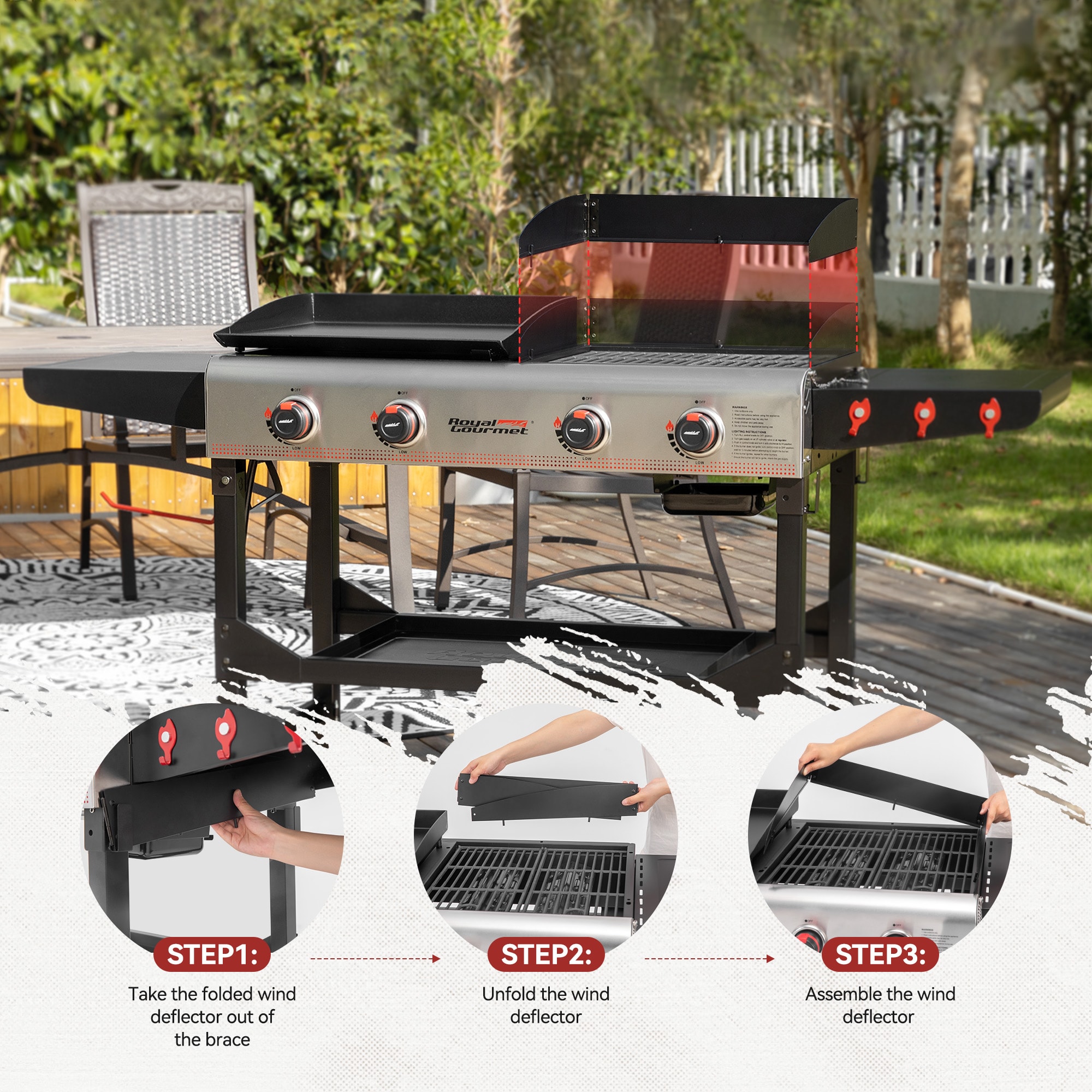 Royal Gourmet GD403 Flat-Top-Grills - View #5
