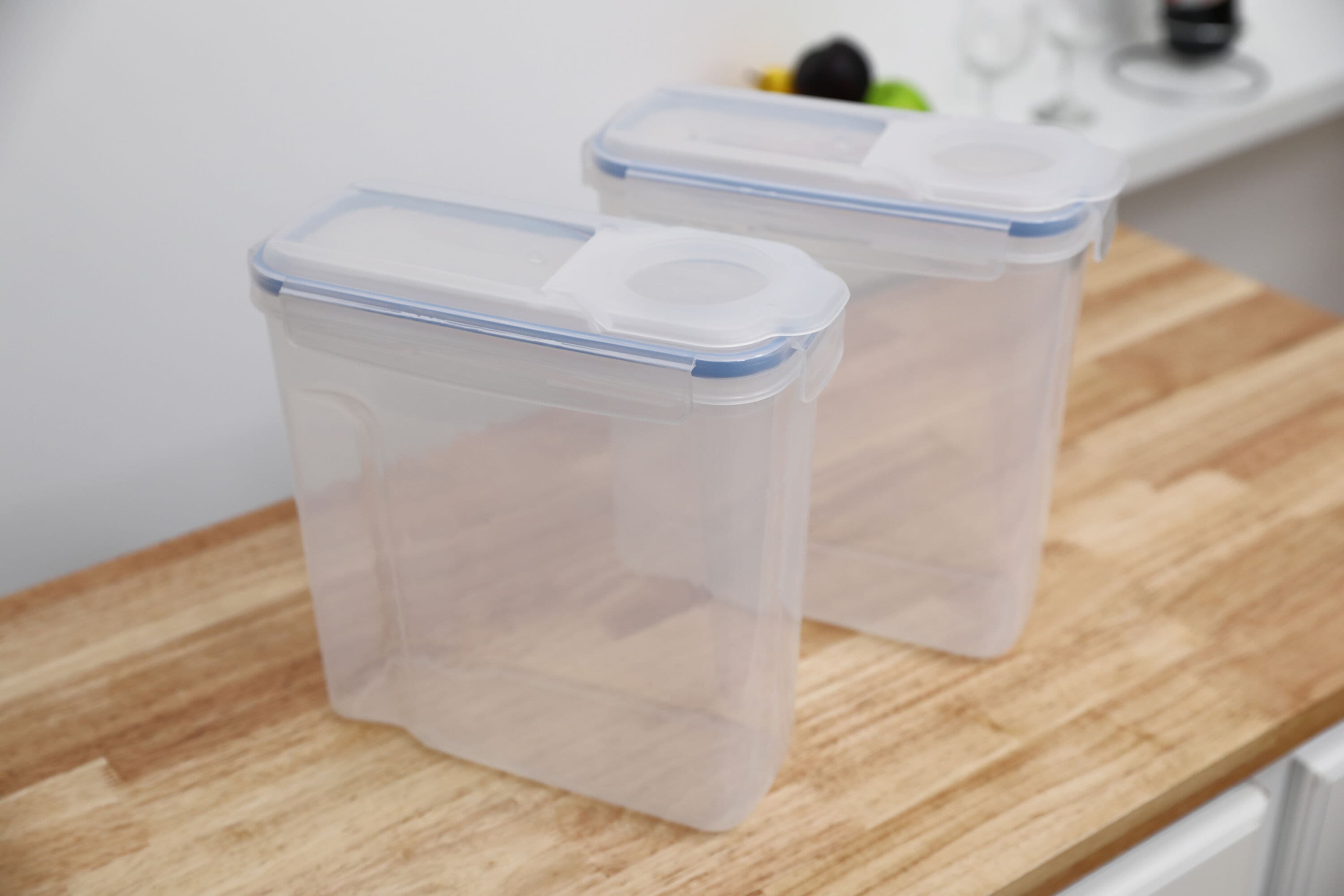 Basicwise 2-Pack 22-lb Plastic Bpa-free Reusable Rice Dispenser with Lid in  the Food Storage Containers department at