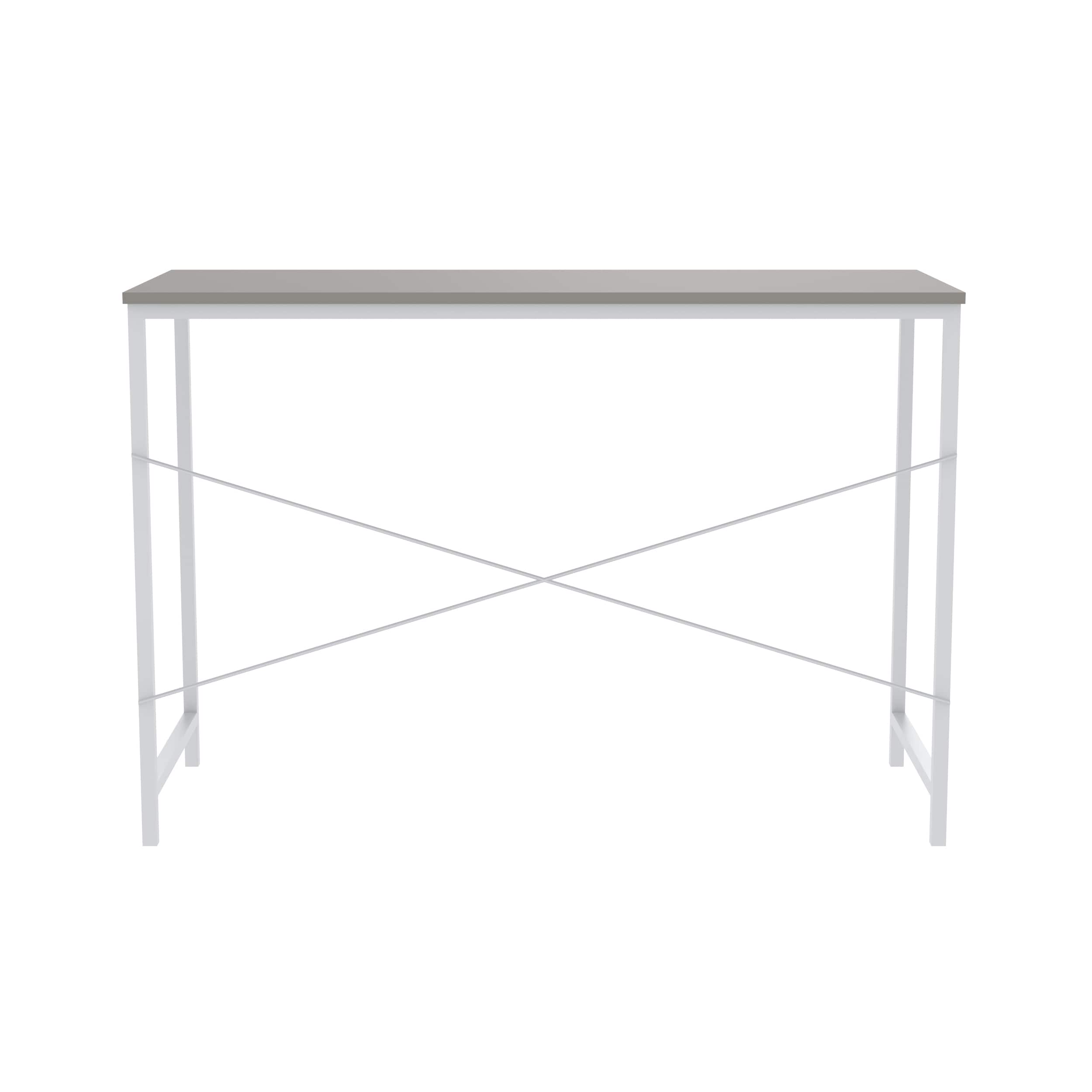 Modern Smoky Taupe Wood Writing Desk 43''