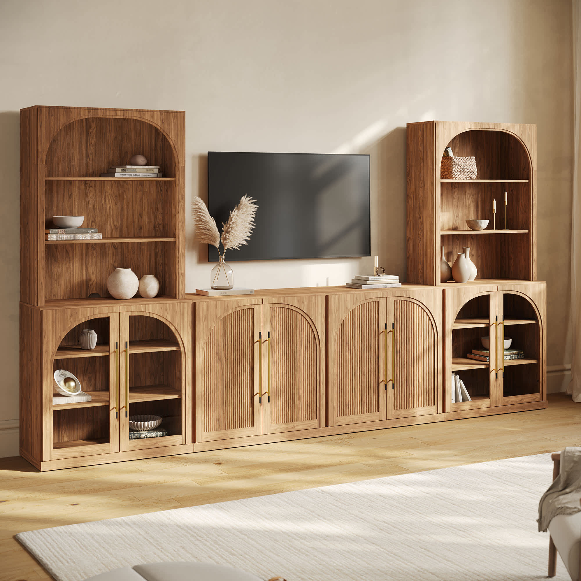 Belleze 014-HG-42012-C+1B2F Tv-Stands - View #4