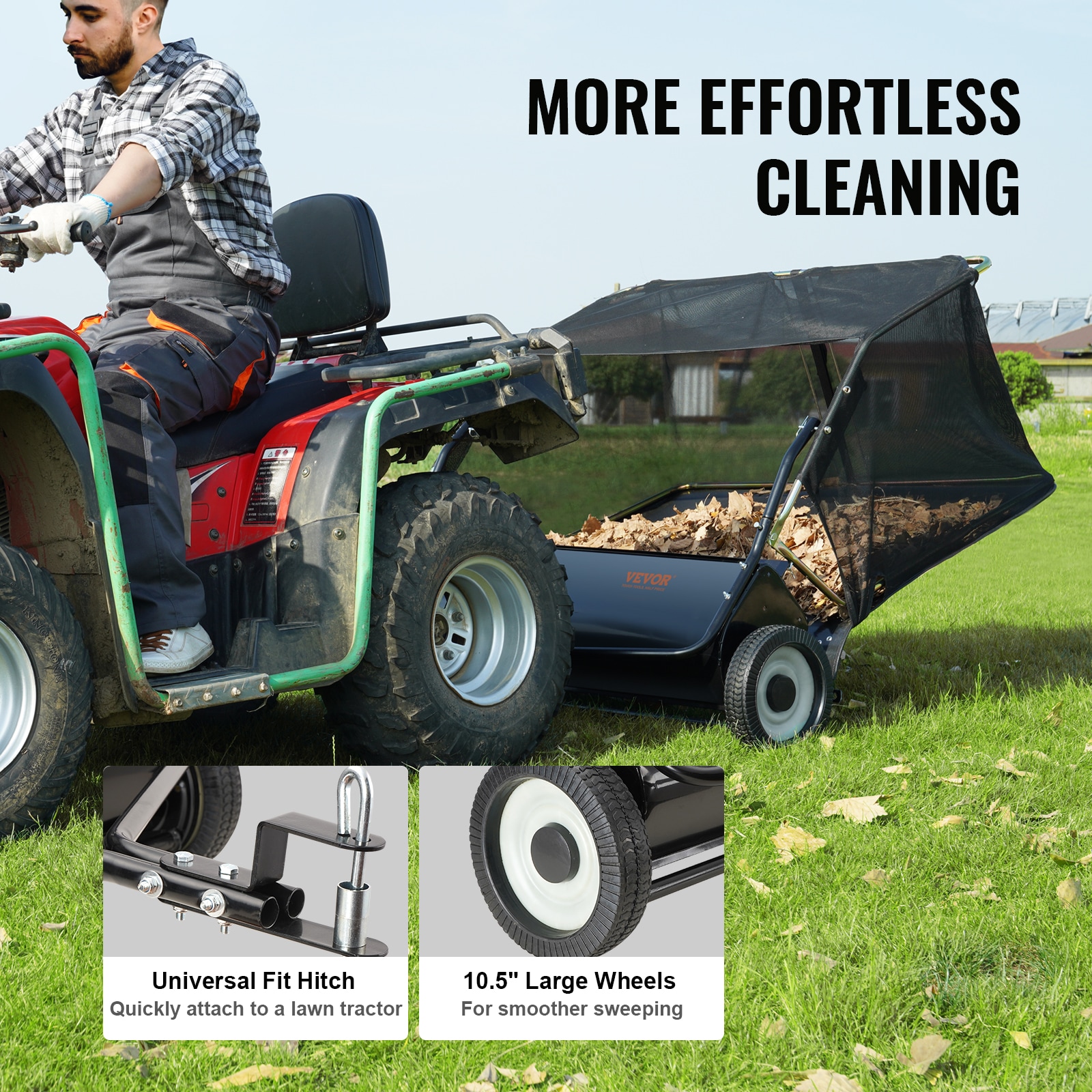 VEVOR T25CUFT44INCHFPKXV0 lawnsweeper - View #7