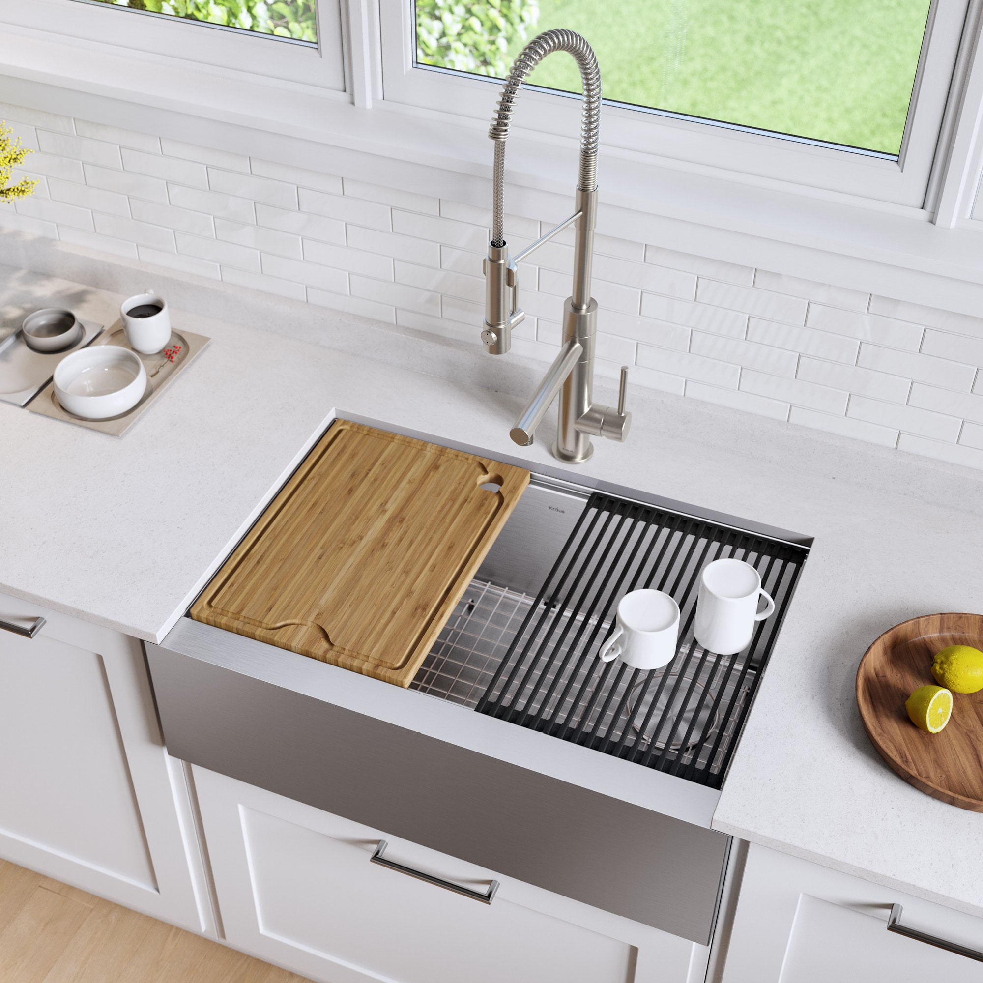 Kraus KWF410-33-100-75MB Kitchen-Sinks - View #7