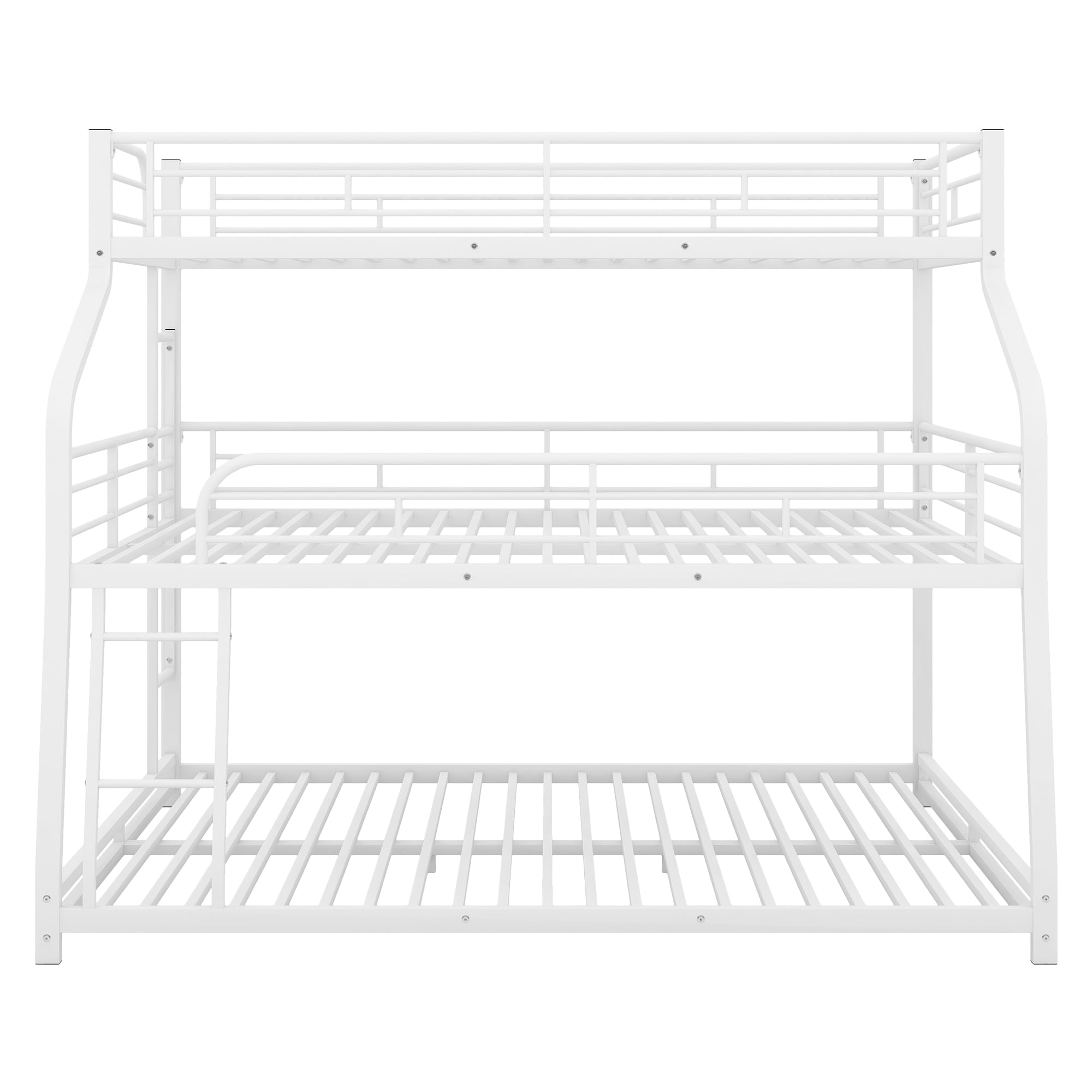 Qualler BWM000609K White Twin over queen Bunk Bed