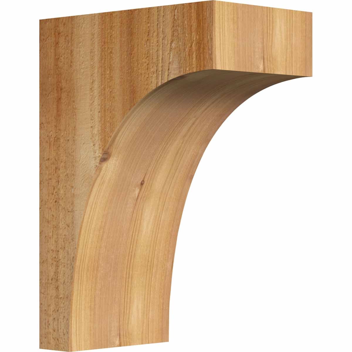 Ekena Millwork COR06X10X14HUN00RWR 6-in x 10-in x 14-in Huntington Unfinished Western red cedar Wood Paintable/Stainable Corbel