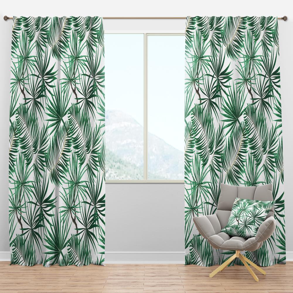 Designart CTN18749-52-84 84-Inches Green Room darkening Thermal lined Rod pocket Single curtain panel
