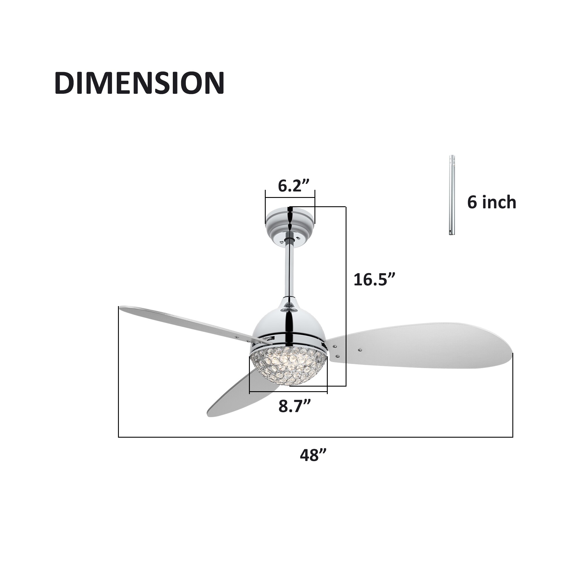 CARRO USA LS483Q3-L12-SC-1 Ceiling-Fans - View #9