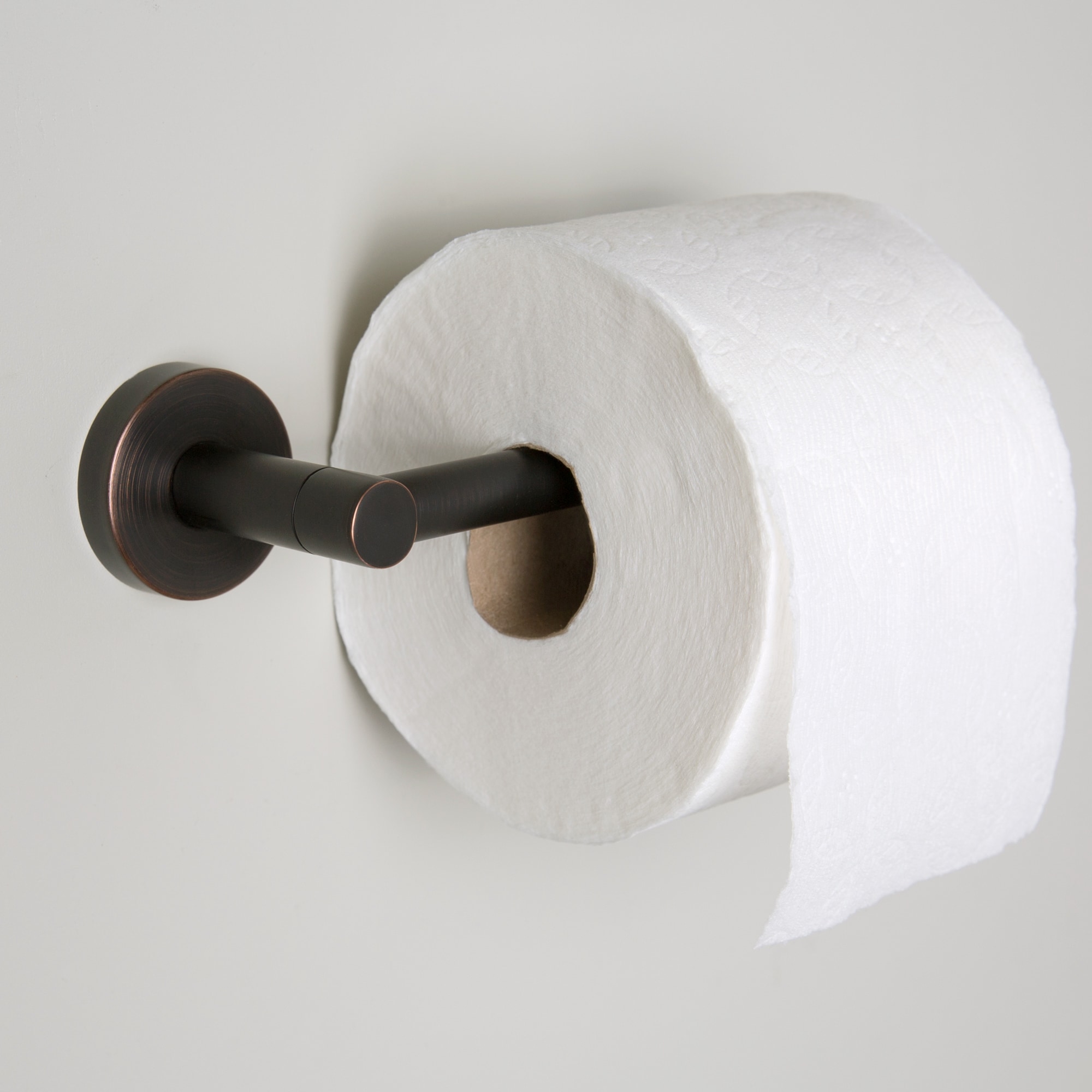 allen + roth Salem Oil Rubbed Bronze Wall Mount Single Post Toilet Paper  Holder in the Toilet Paper Holders department at
