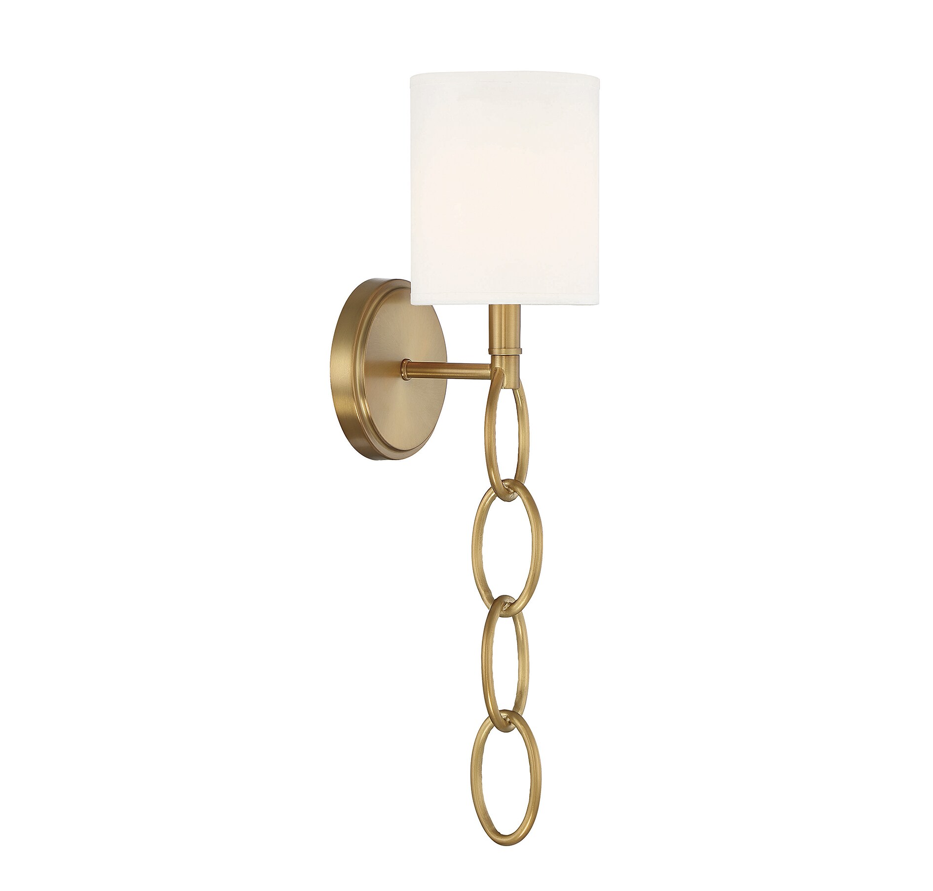 Joffree Warm Brass Dimmable 1-Light Wall Sconce
