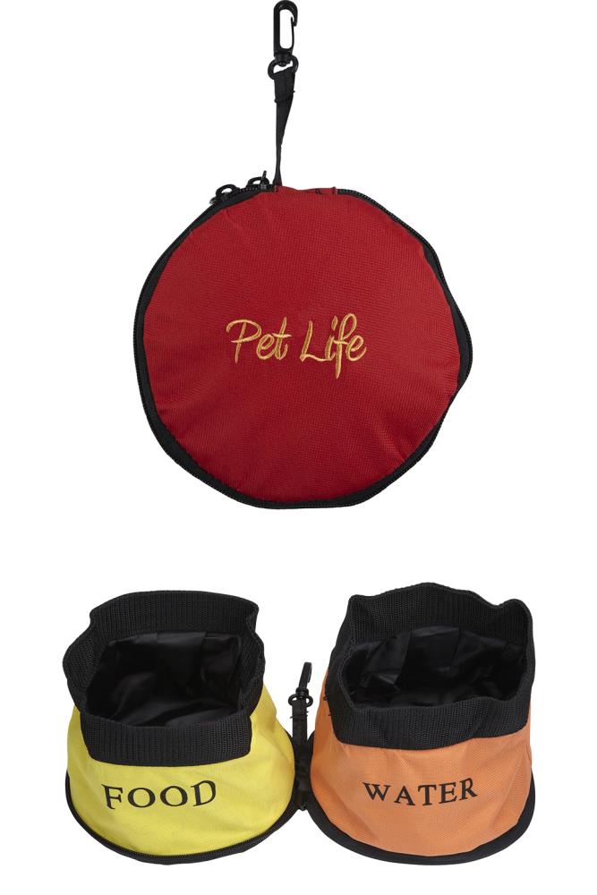 Pet Life S2RD Nylon Travel bowl