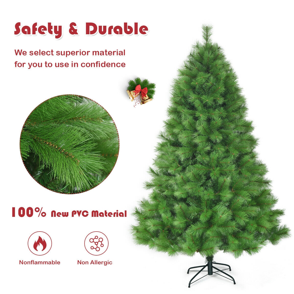 WELLFOR CM-HWY-22808 Artificial-Christmas-Trees - View #4