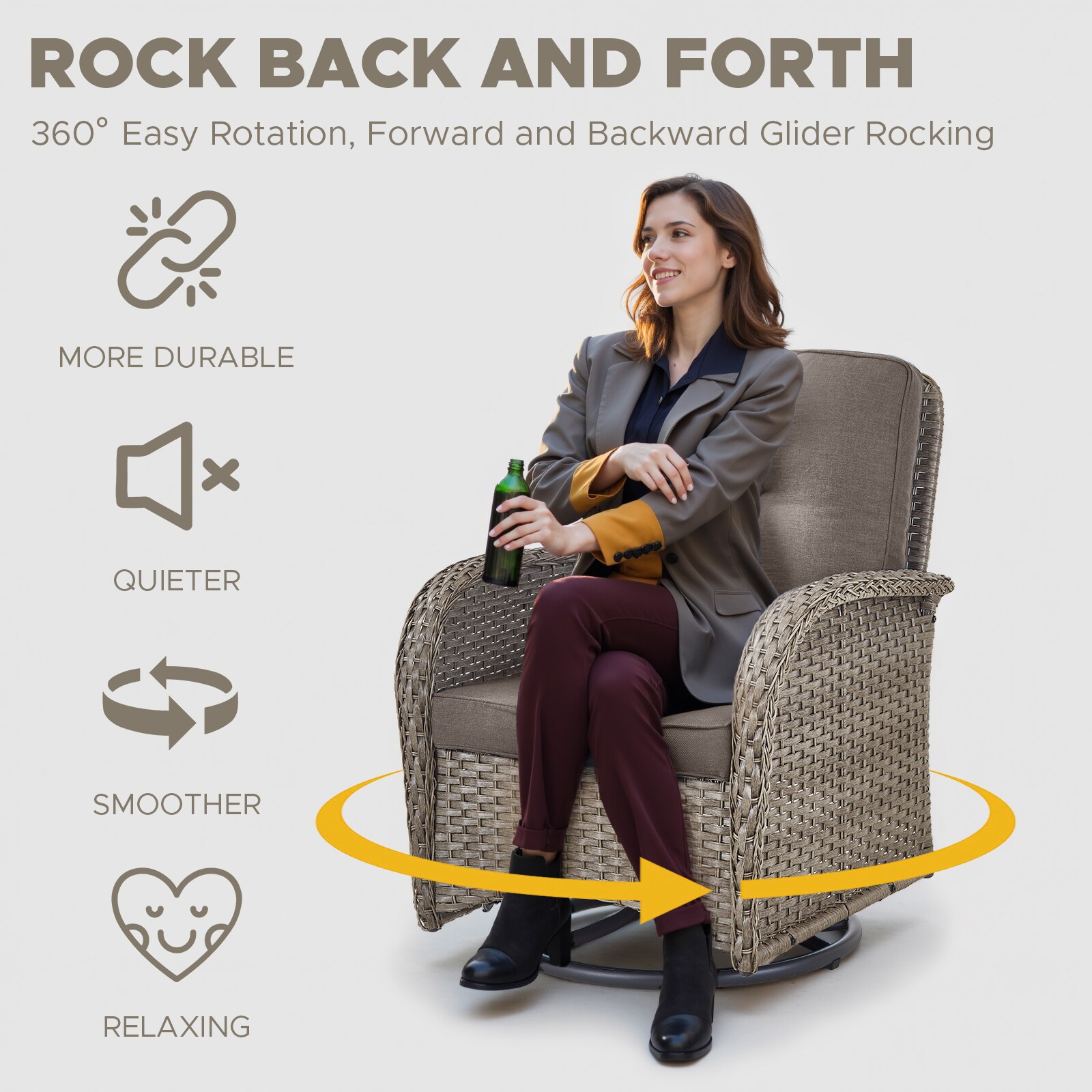 Jeehope PAGY206040-3 Patio-Conversation-Sets - View #5