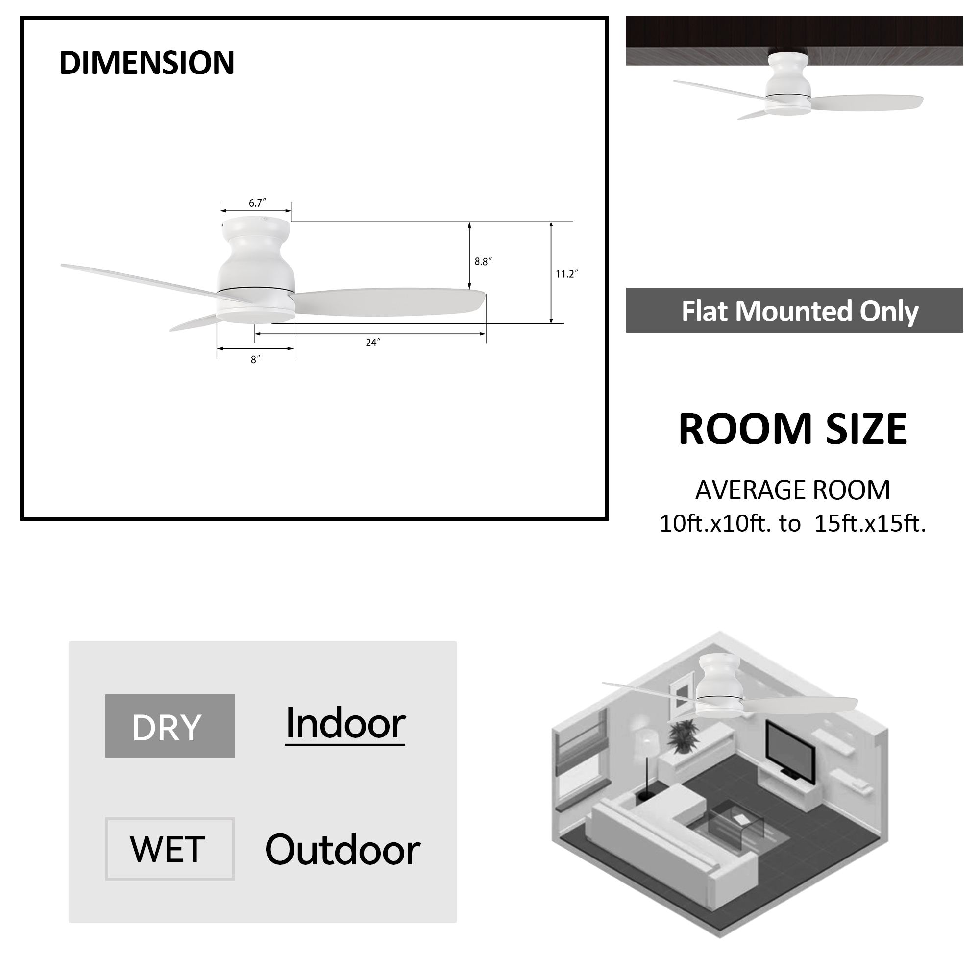 CARRO USA LC483Q-N10-W1-1-FM Ceiling-Fans - View #9