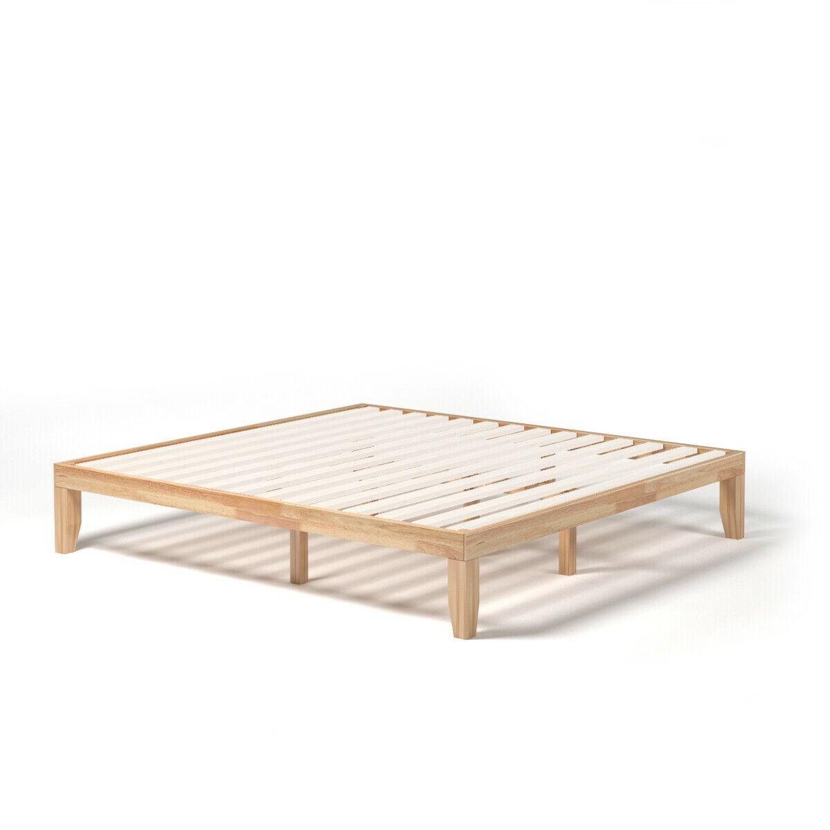 Sumyeg WF-HYSN-63261NA Natural King Wood Platform Bed