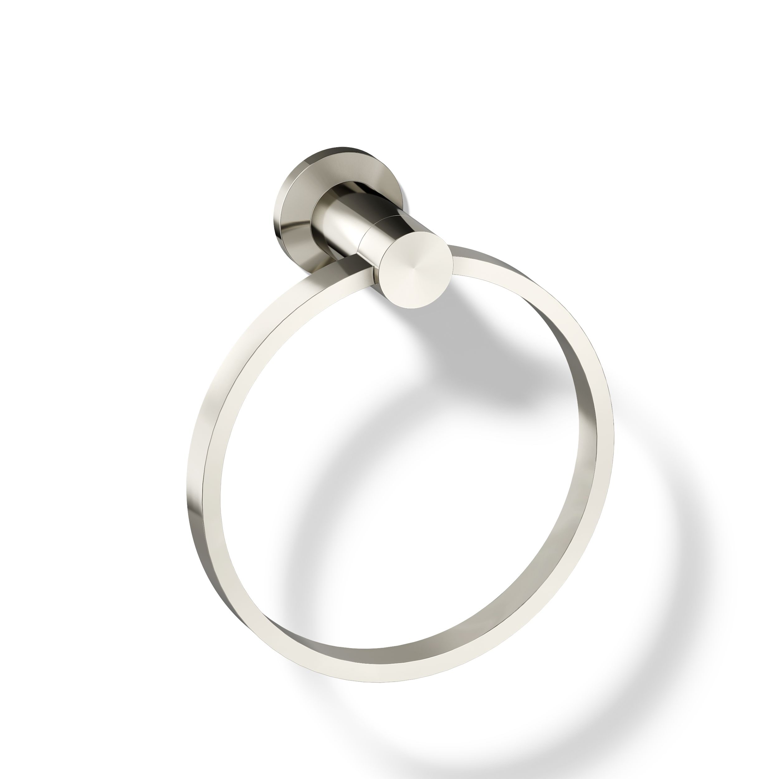 KOHLER - Premise Vibrant Polished Nickel Wall mount Single Towel Ring