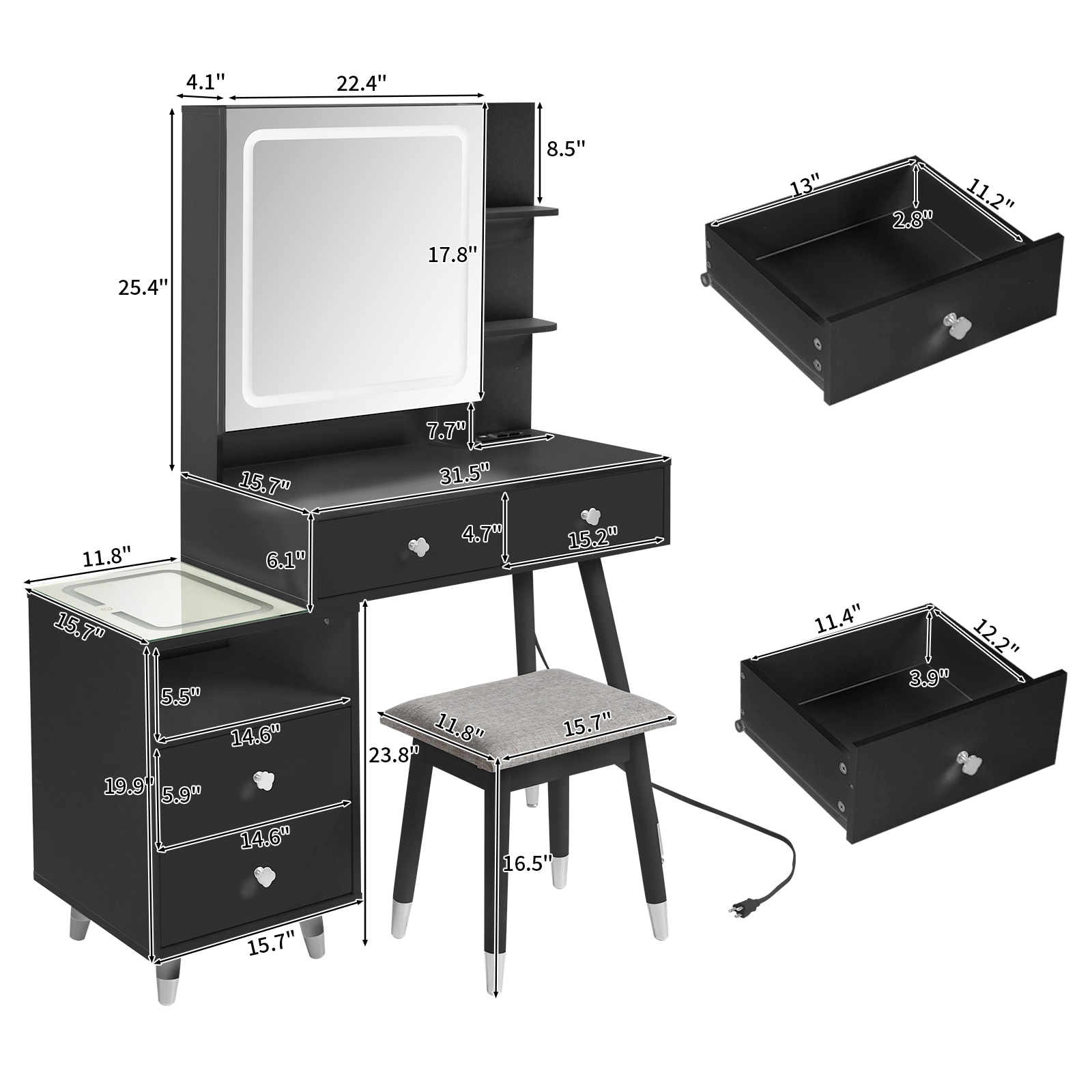 Outopee LO1G52003275 Bedroom-Vanities - View #7