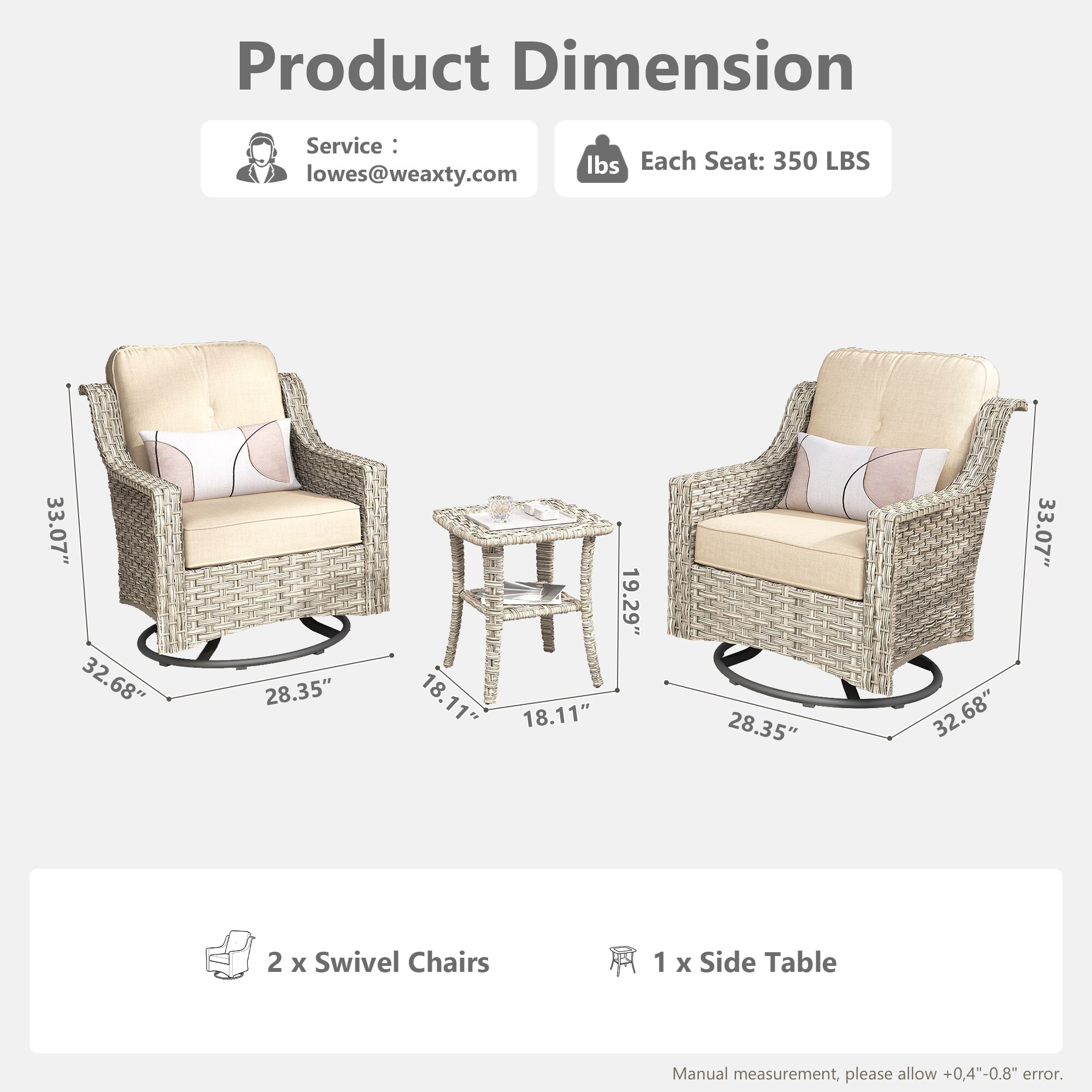 weaxty HMBPADYZ600S3 Patio-Chairs - View #7