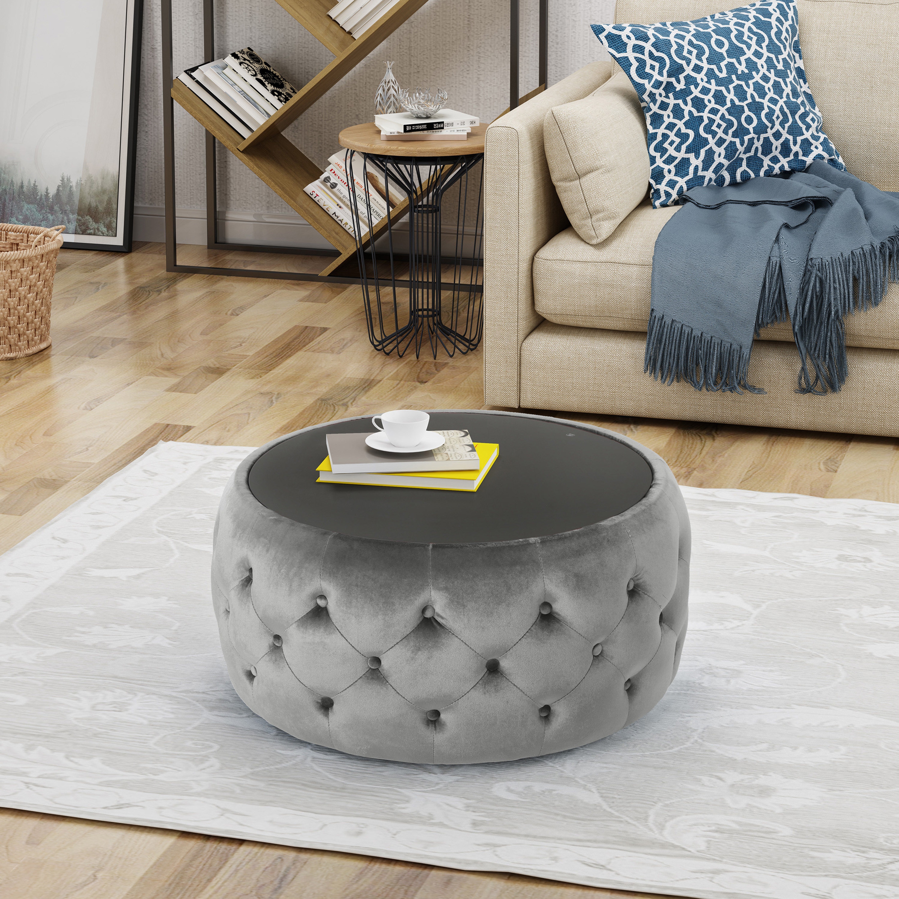 ModernLuxe L3P-62732.00SMOK Indoor-Ottomans - View #5